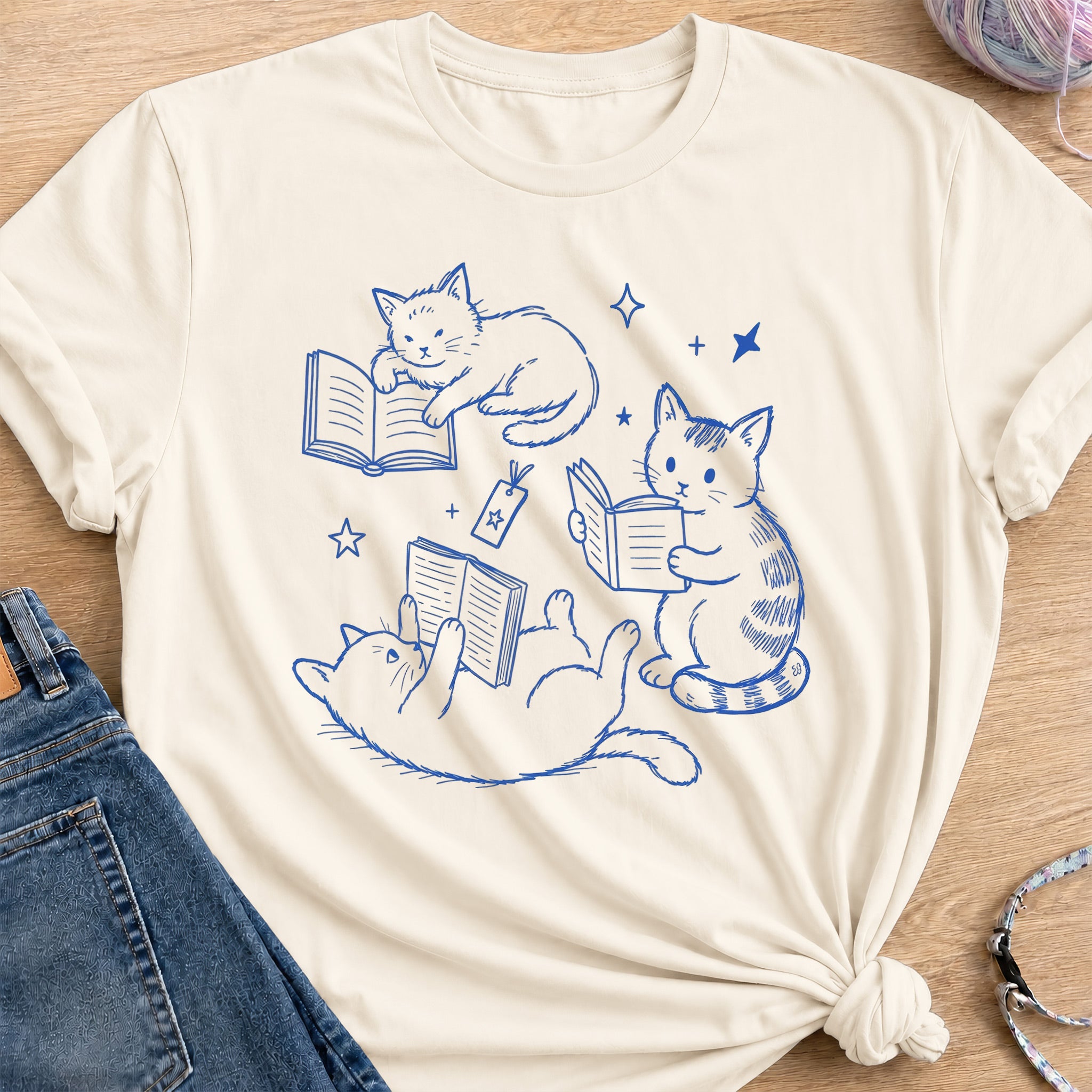 Reading T-Shirt — Natural