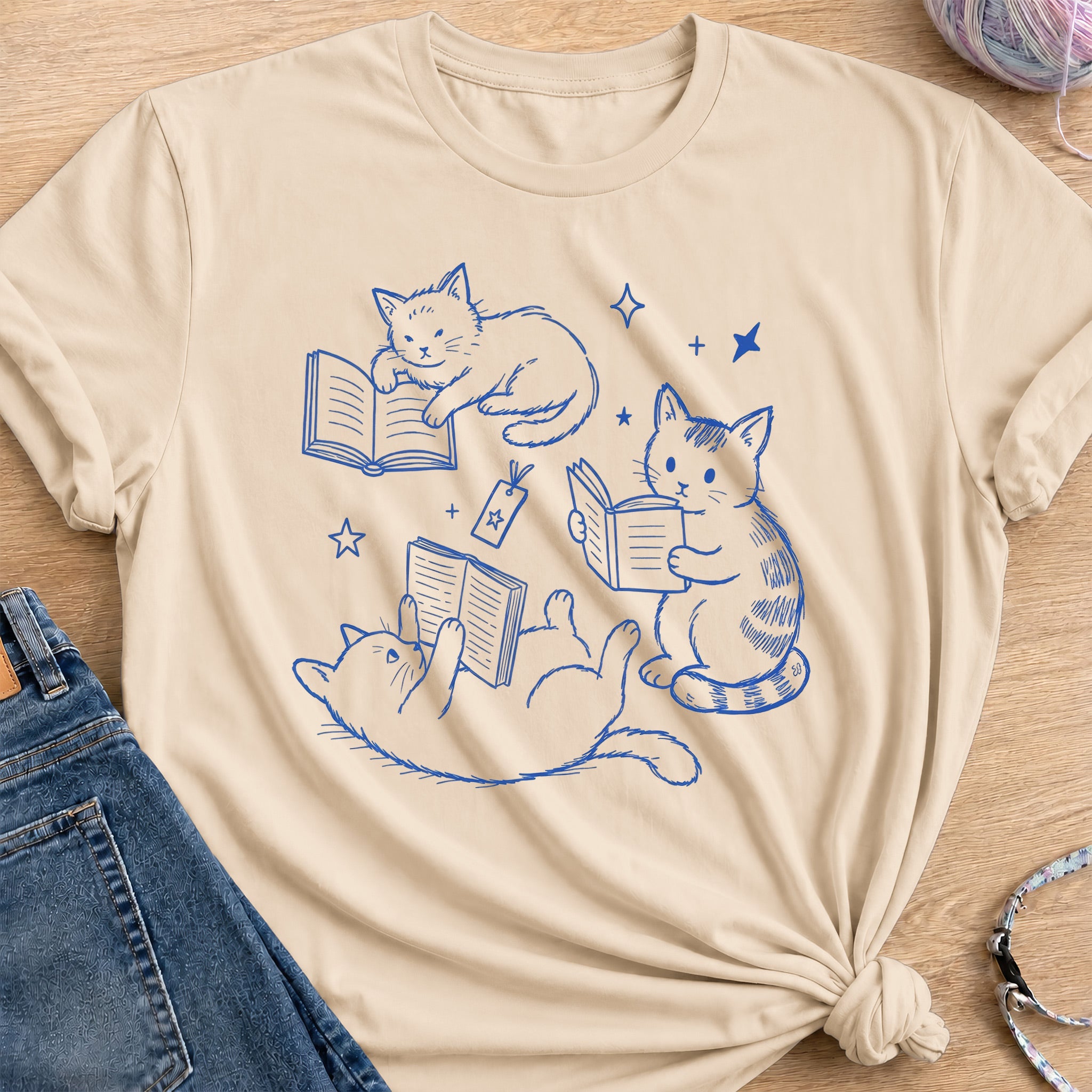 Reading T-Shirt — Sand