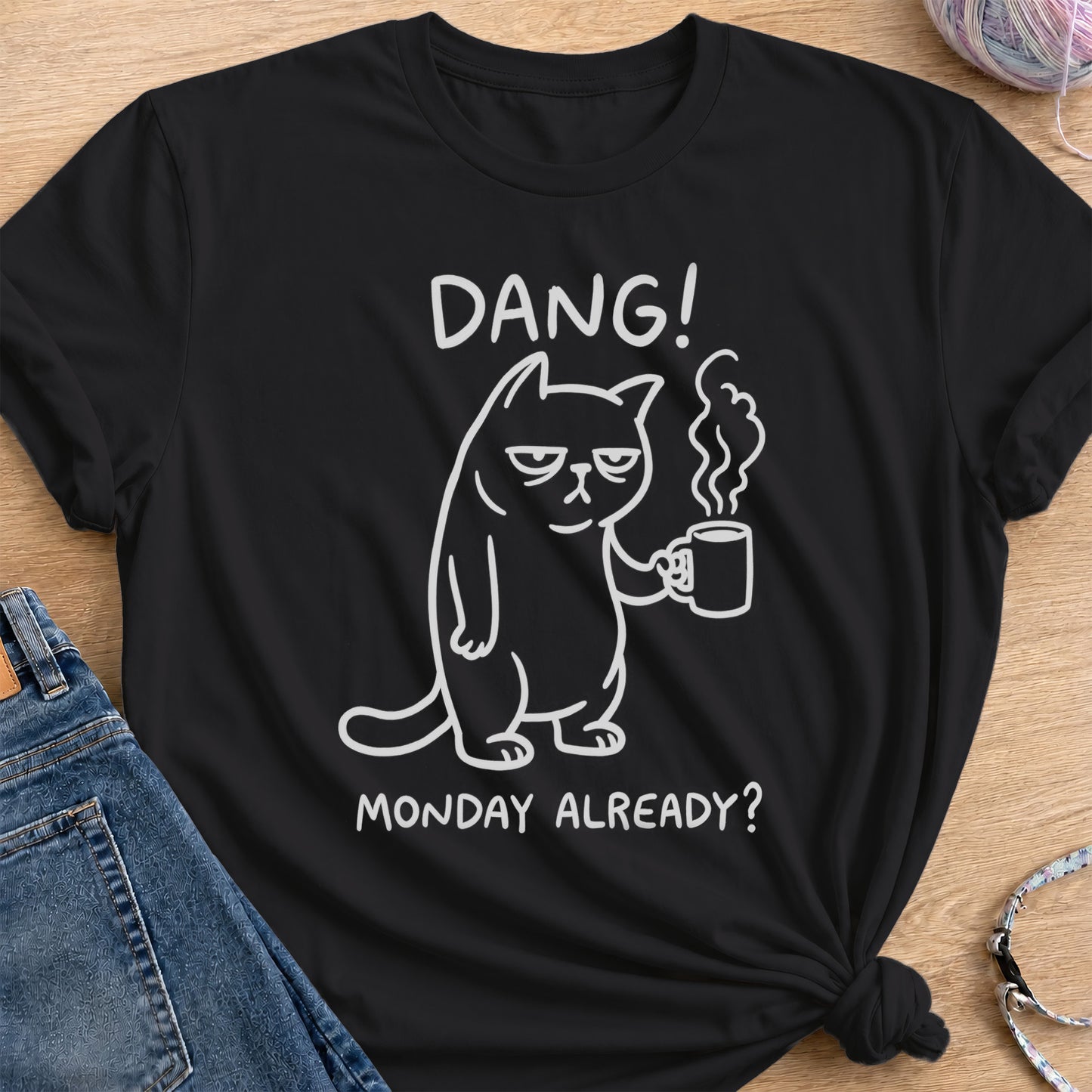 Grumpy Monday T-Shirt — Black