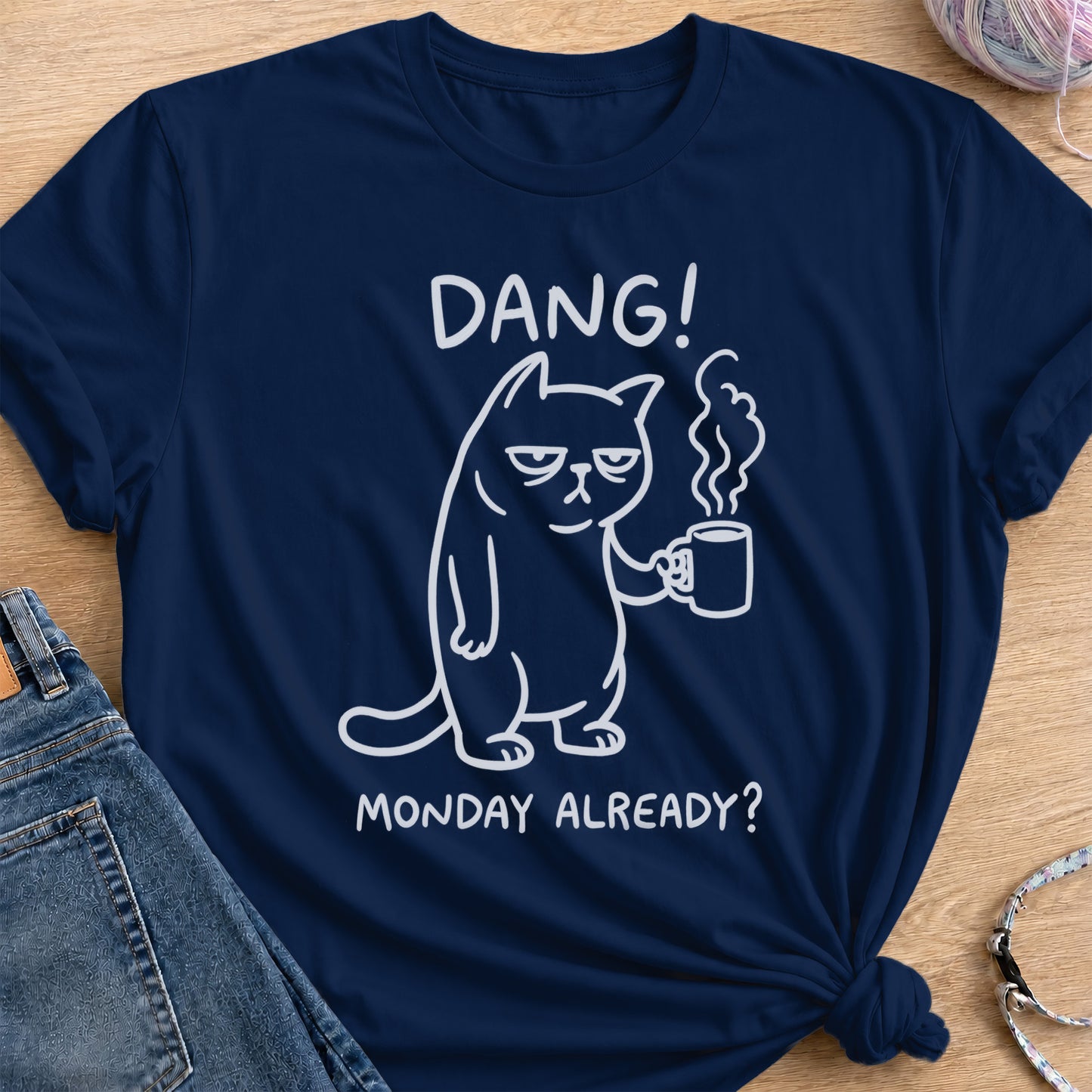 Grumpy Monday T-Shirt — Navy
