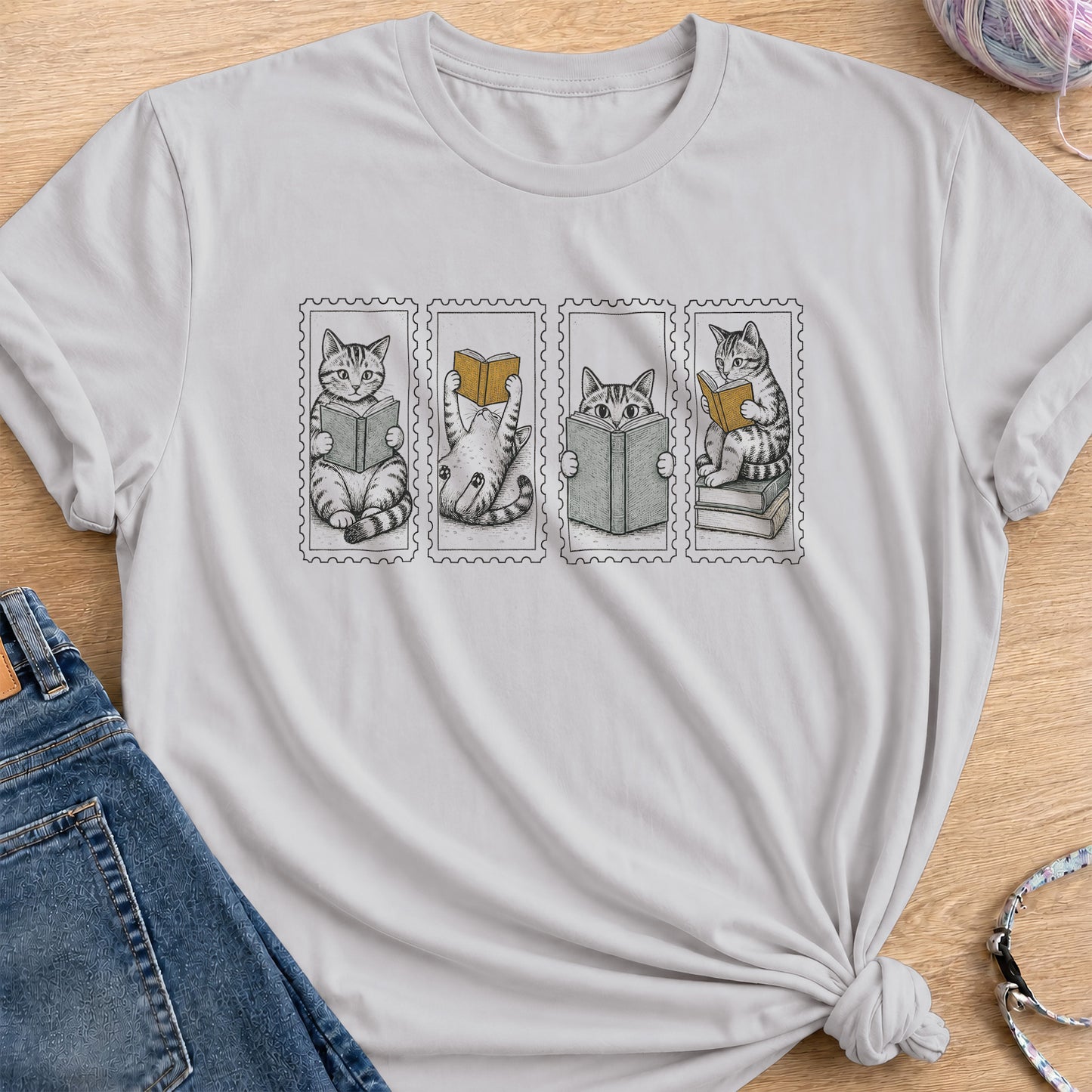 Story Time T-Shirt — Ice Grey