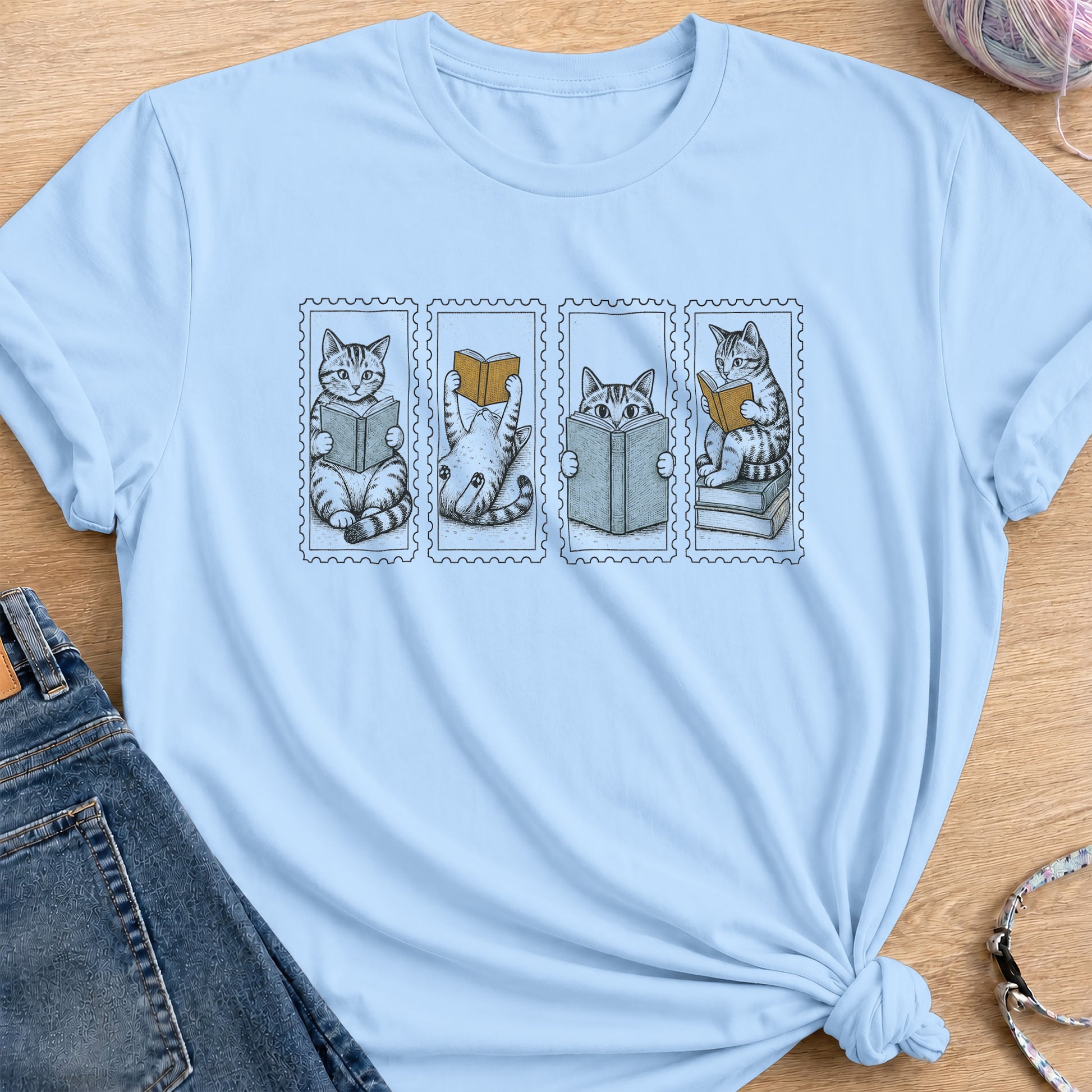 Story Time T-Shirt — Light Blue