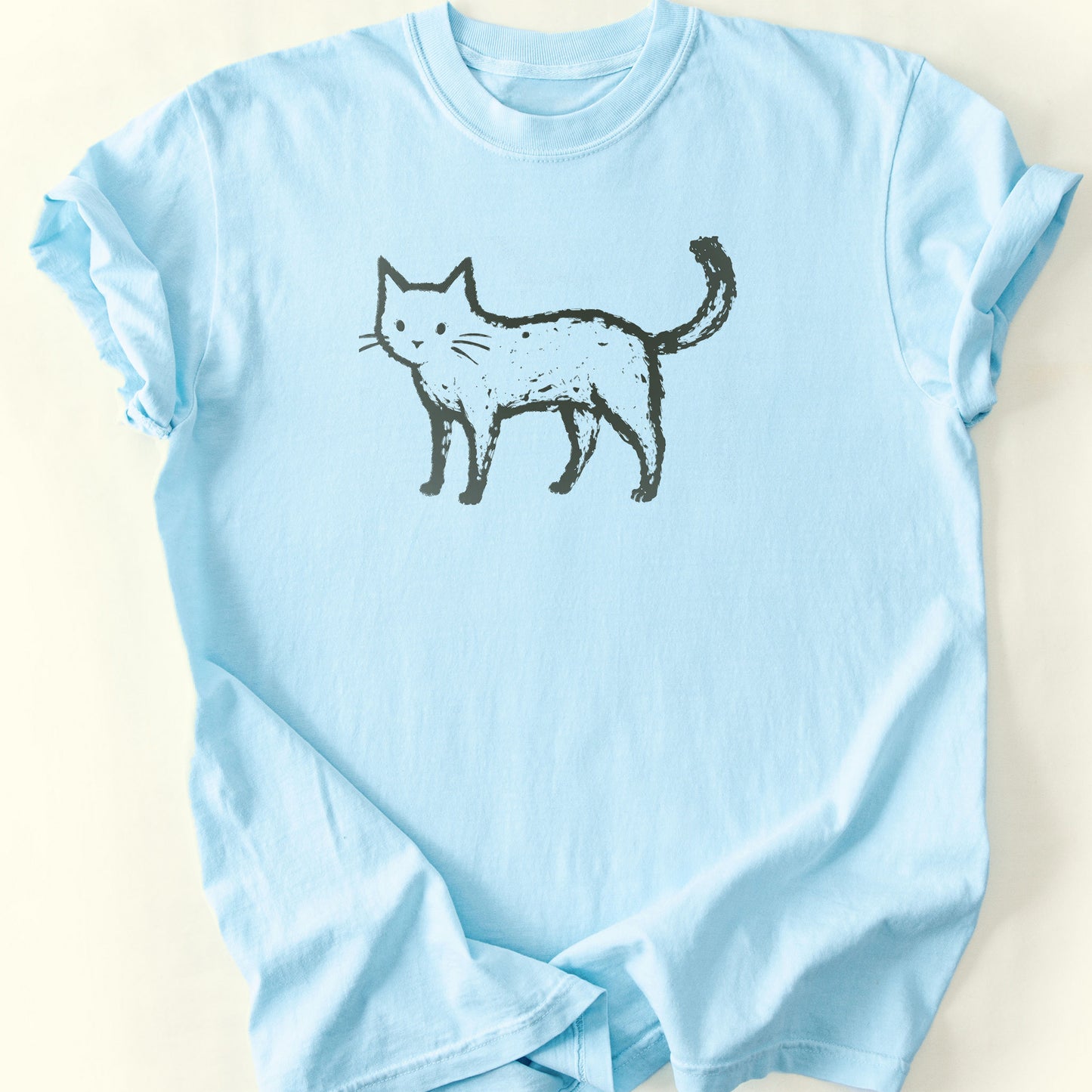 Cat T-Shirt — Chambray