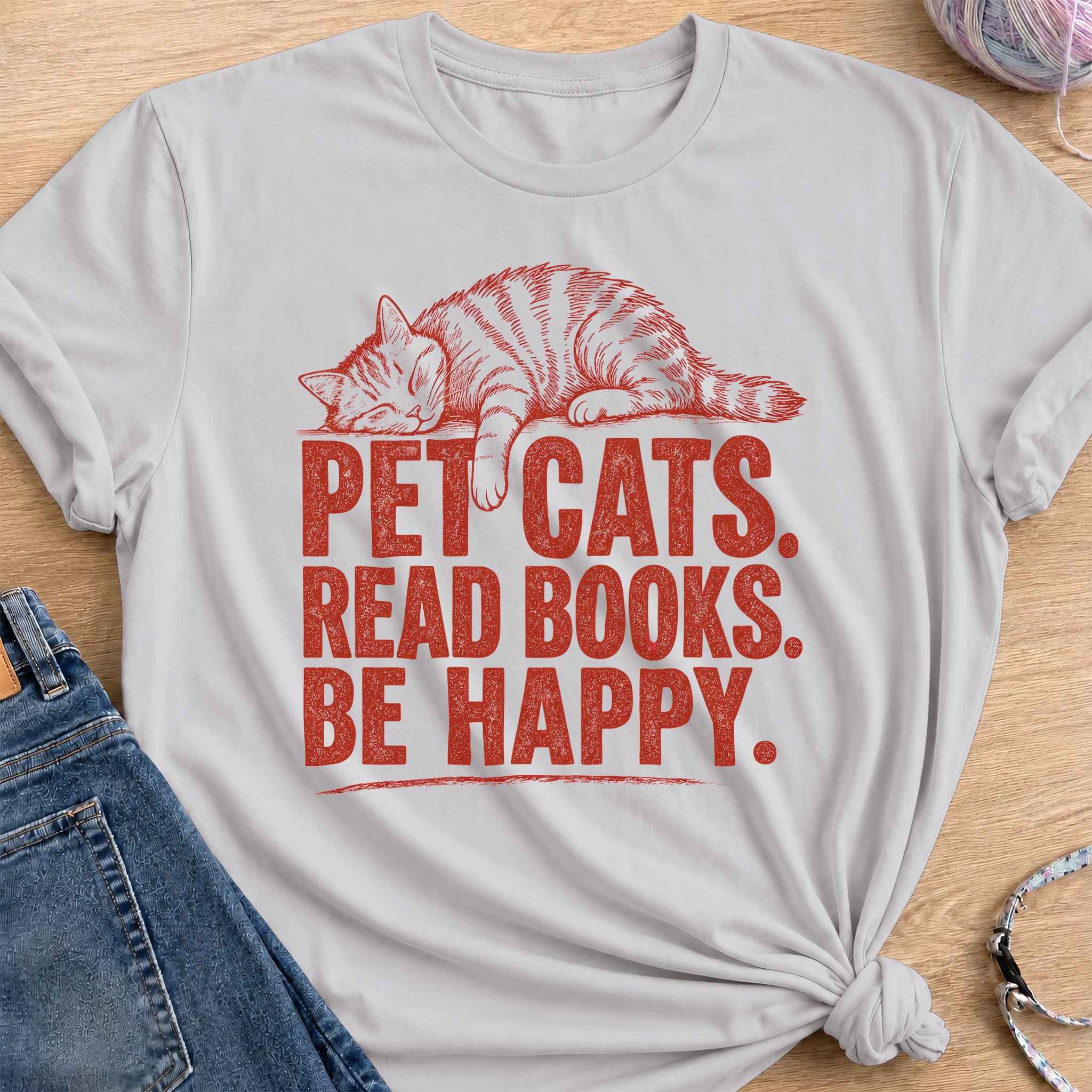 Happiness T-Shirt — Ice Grey