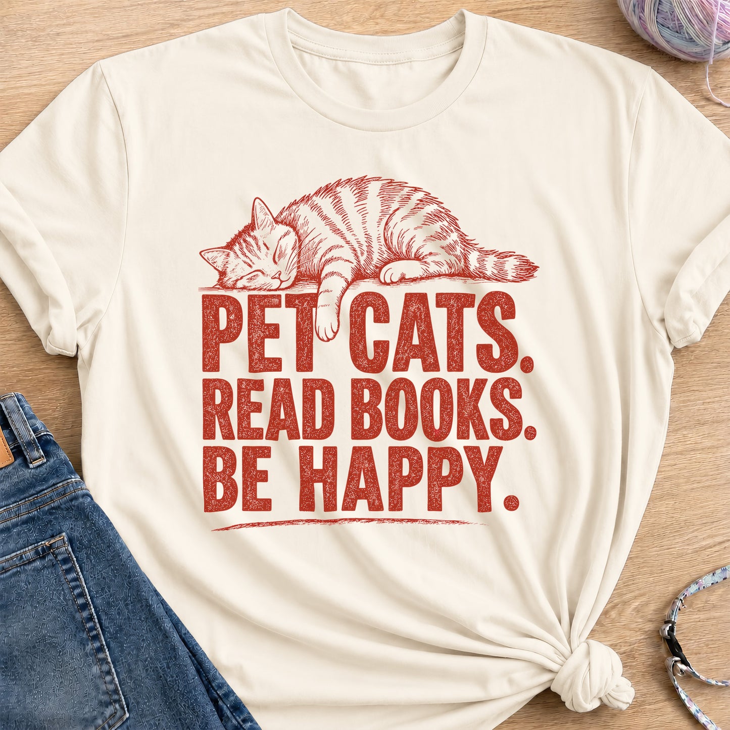 Happiness T-Shirt — Natural
