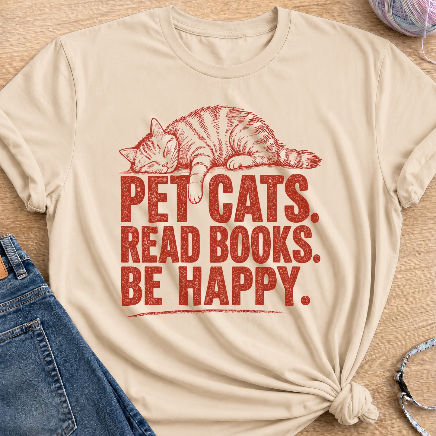Happiness T-Shirt — Sand