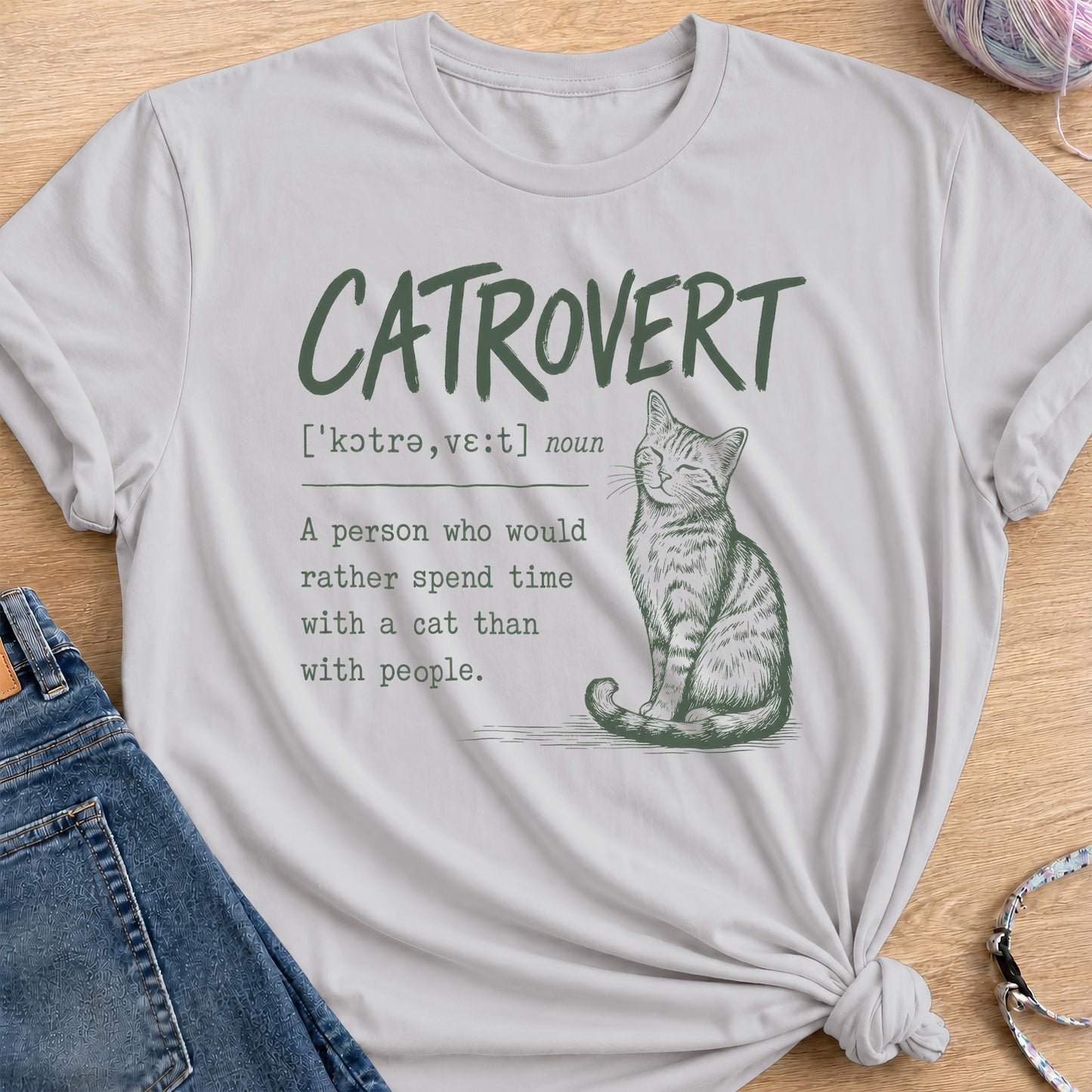 Catrovert T-Shirt — Ice Grey