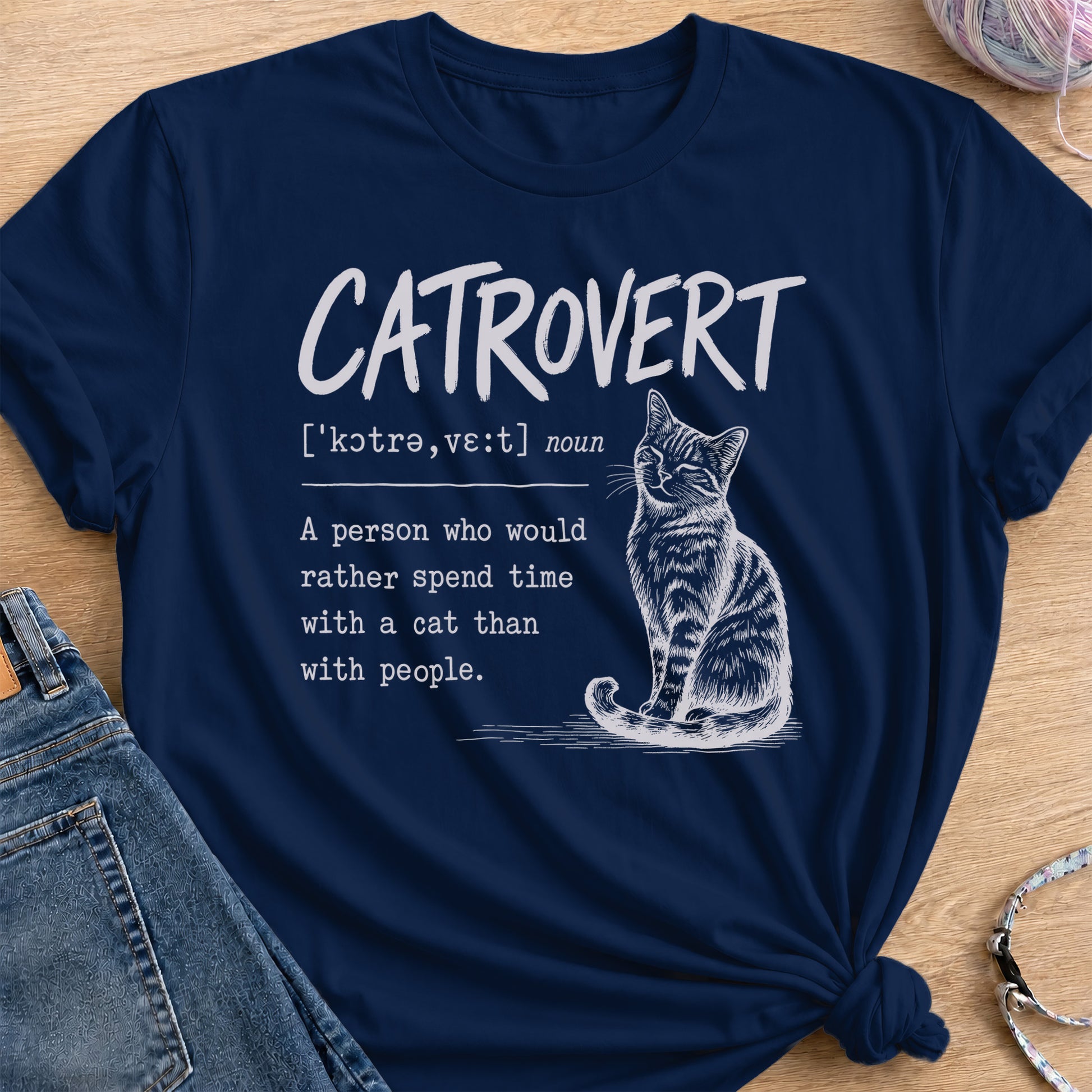 Catrovert T-Shirt — Navy