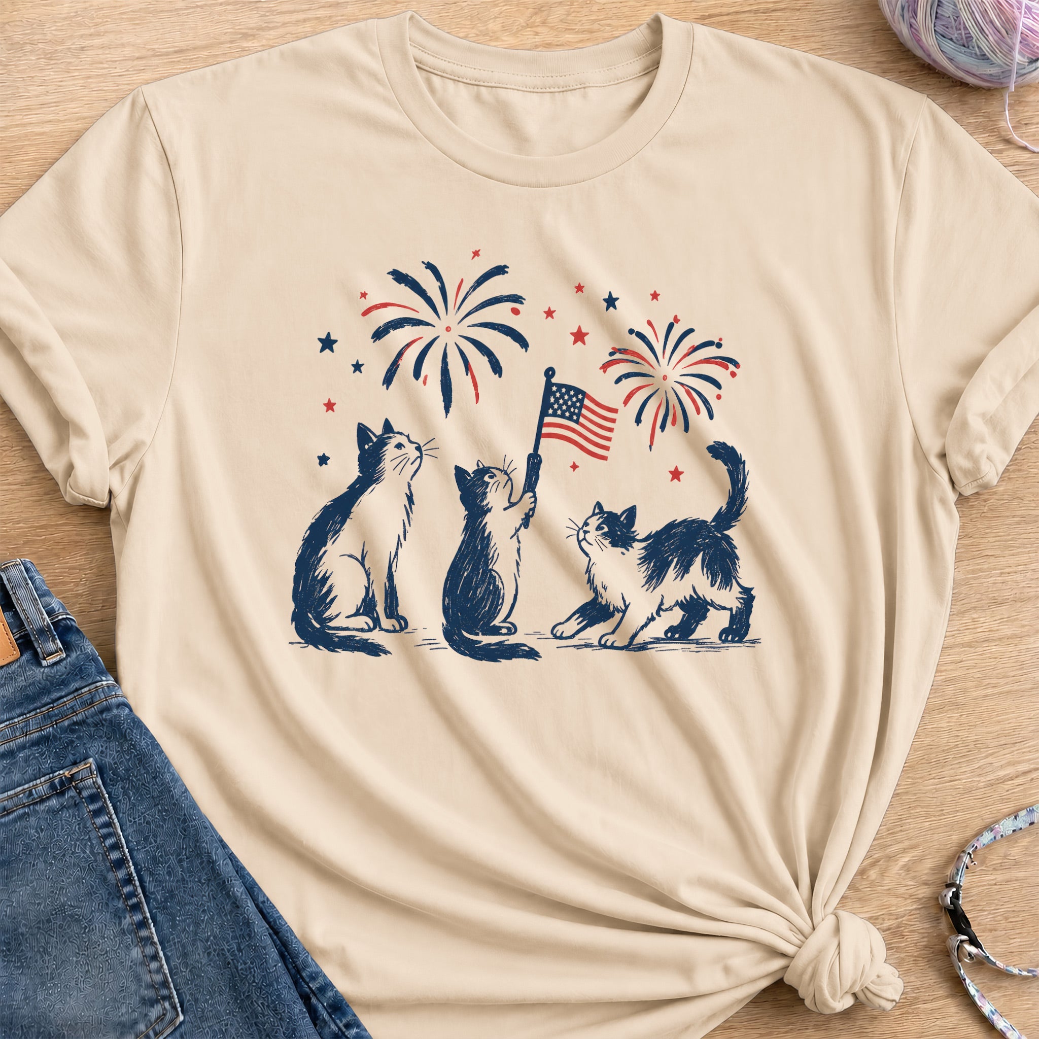 July 4th T-Shirt — Sand
