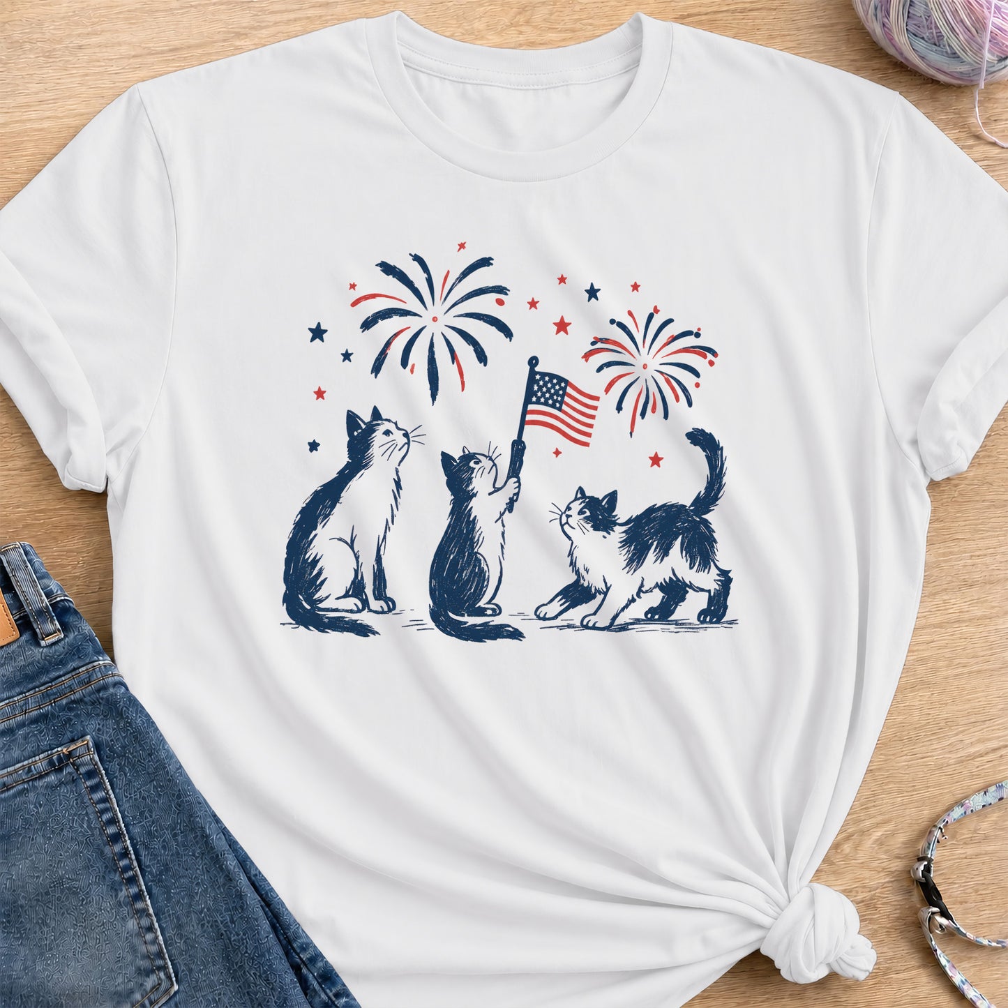 July 4th T-Shirt — White
