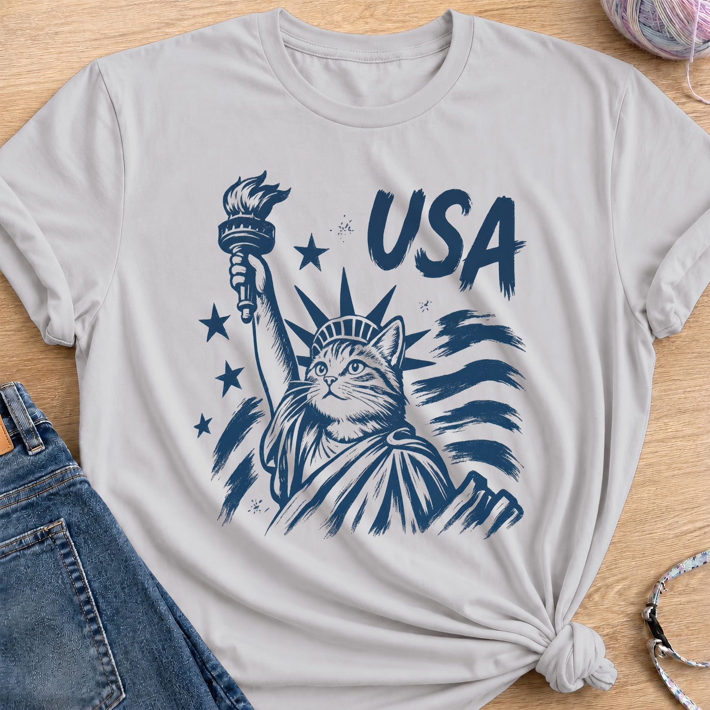 Liberty T-Shirt — Ice Grey