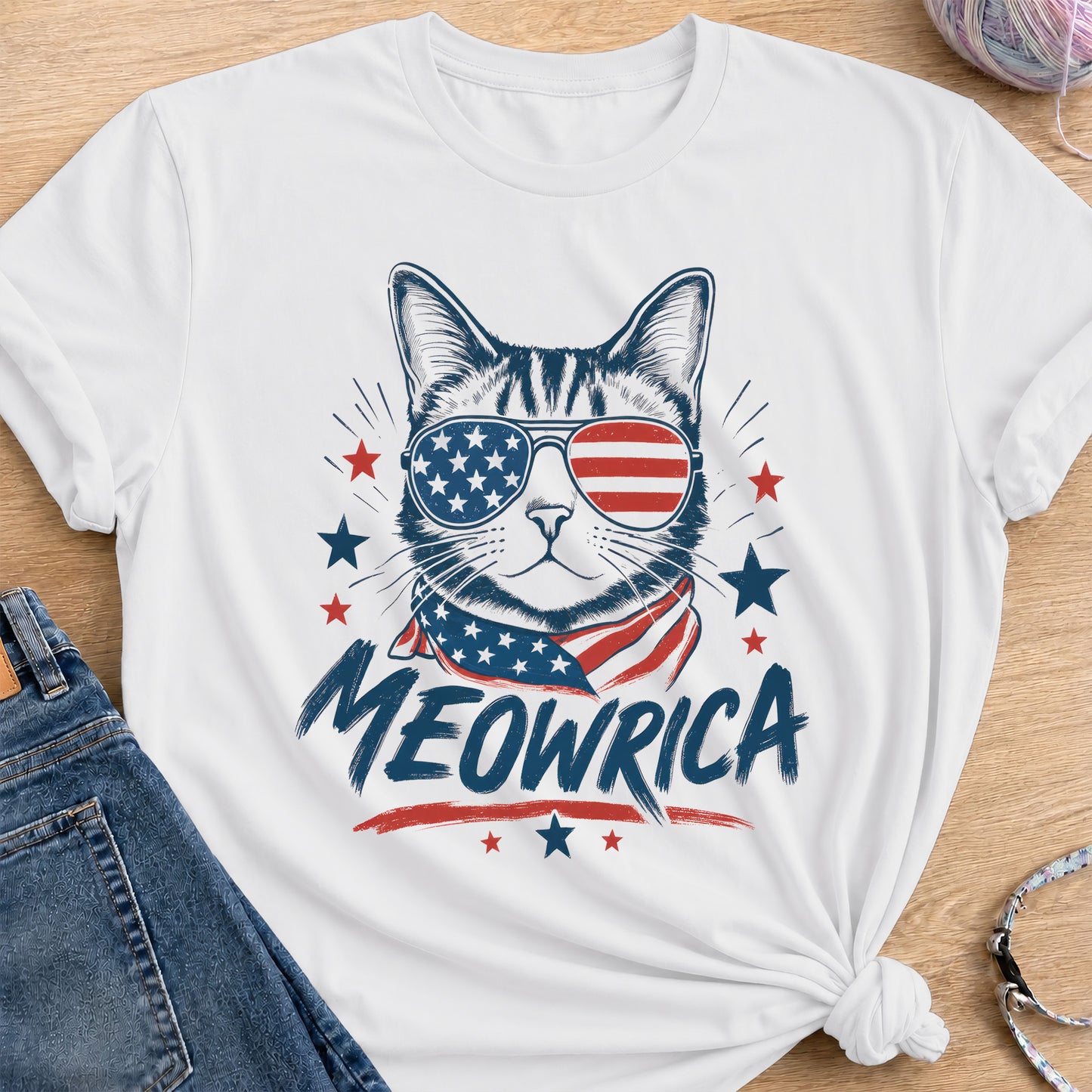 Meowrica T-Shirt — White