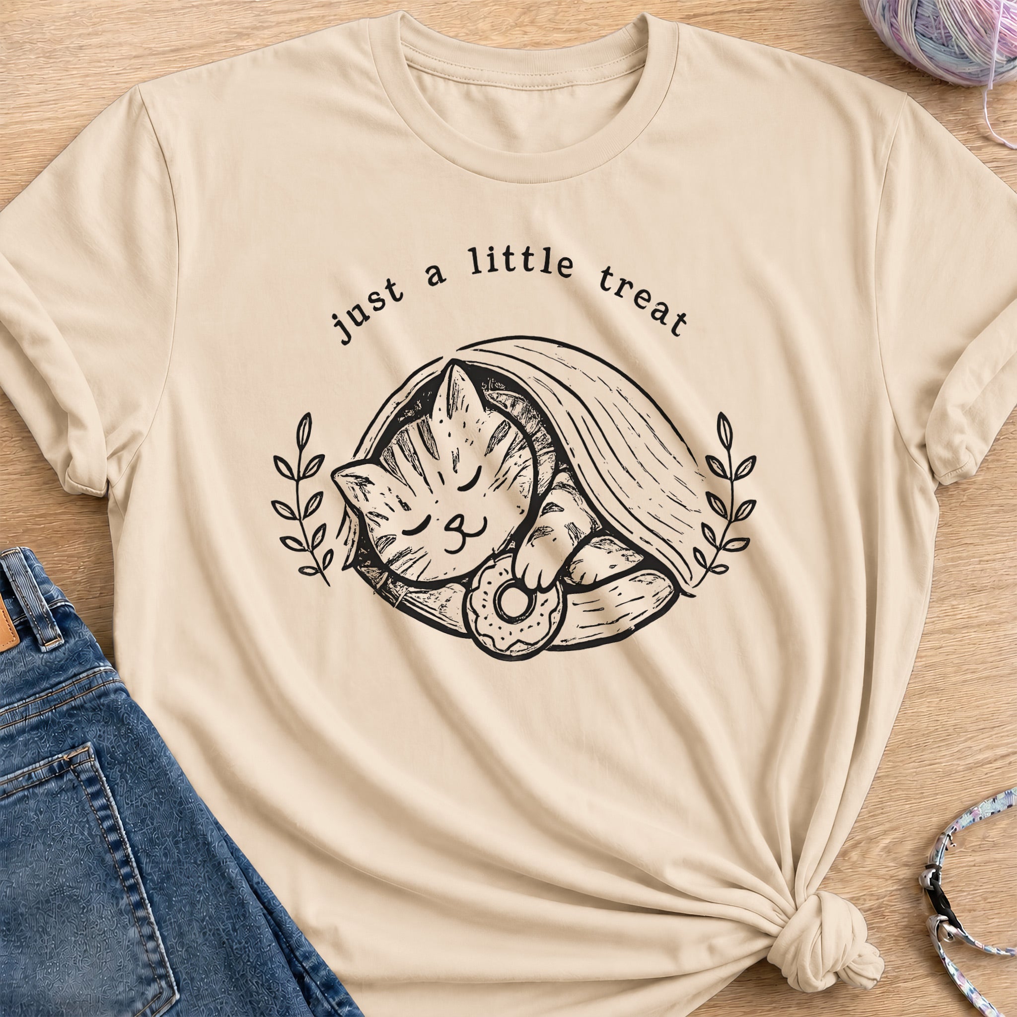 Little Treat T-Shirt — Sand