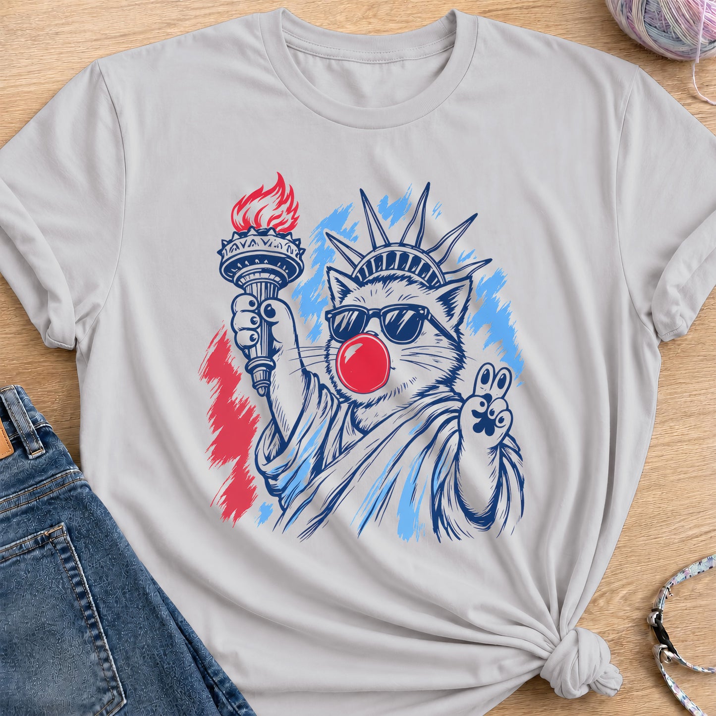 Freedom T-Shirt — Ice Grey