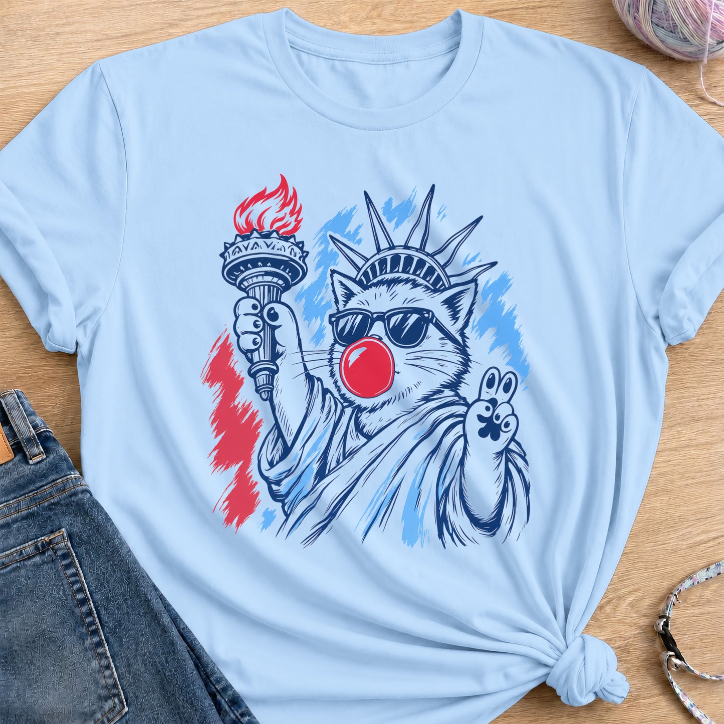 Freedom T-Shirt — Light Blue