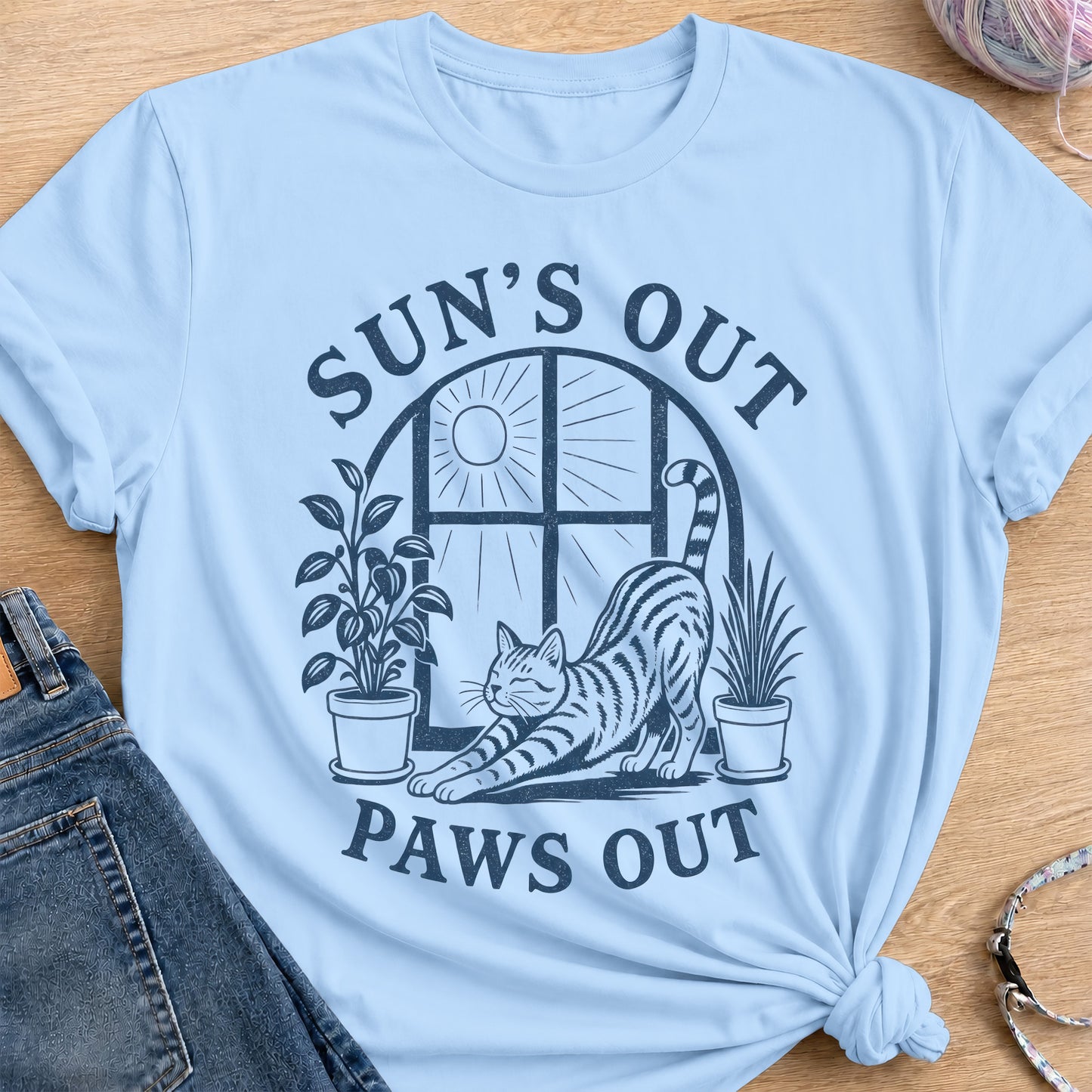 Sunshine T-Shirt — Light Blue
