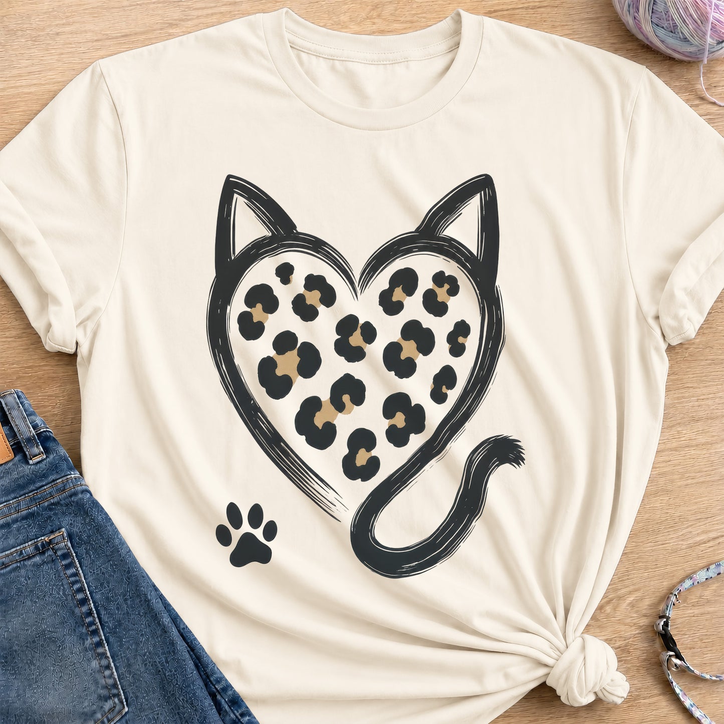Leopard T-Shirt — Natural