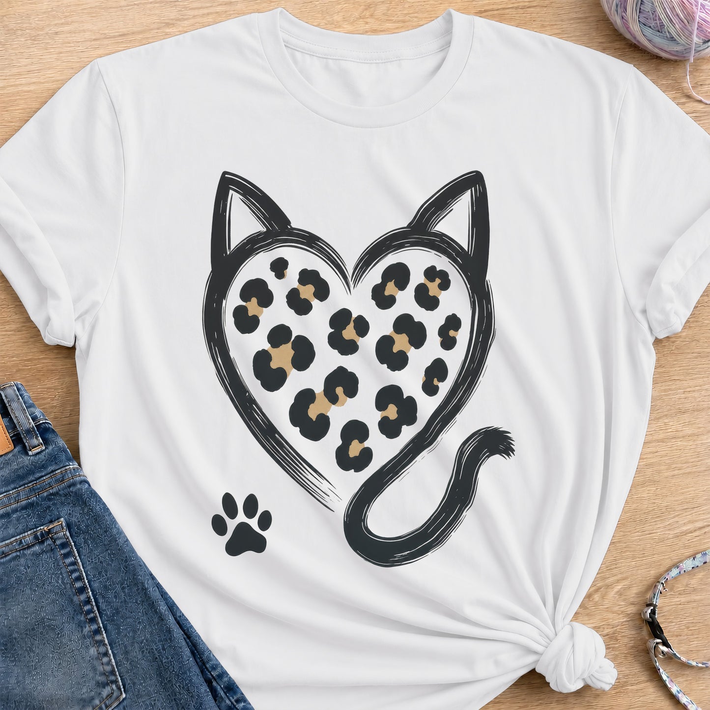 Leopard T-Shirt — White