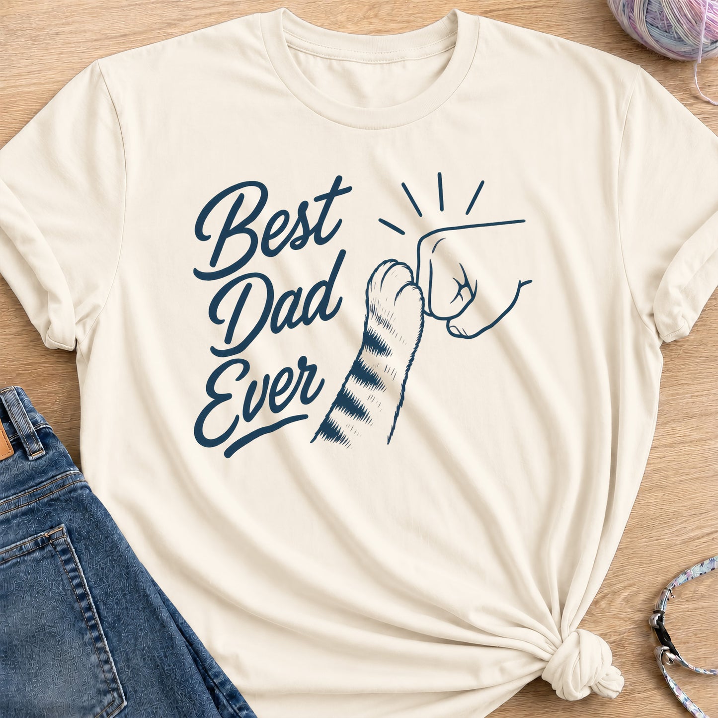 Best Dad T-Shirt — Natural