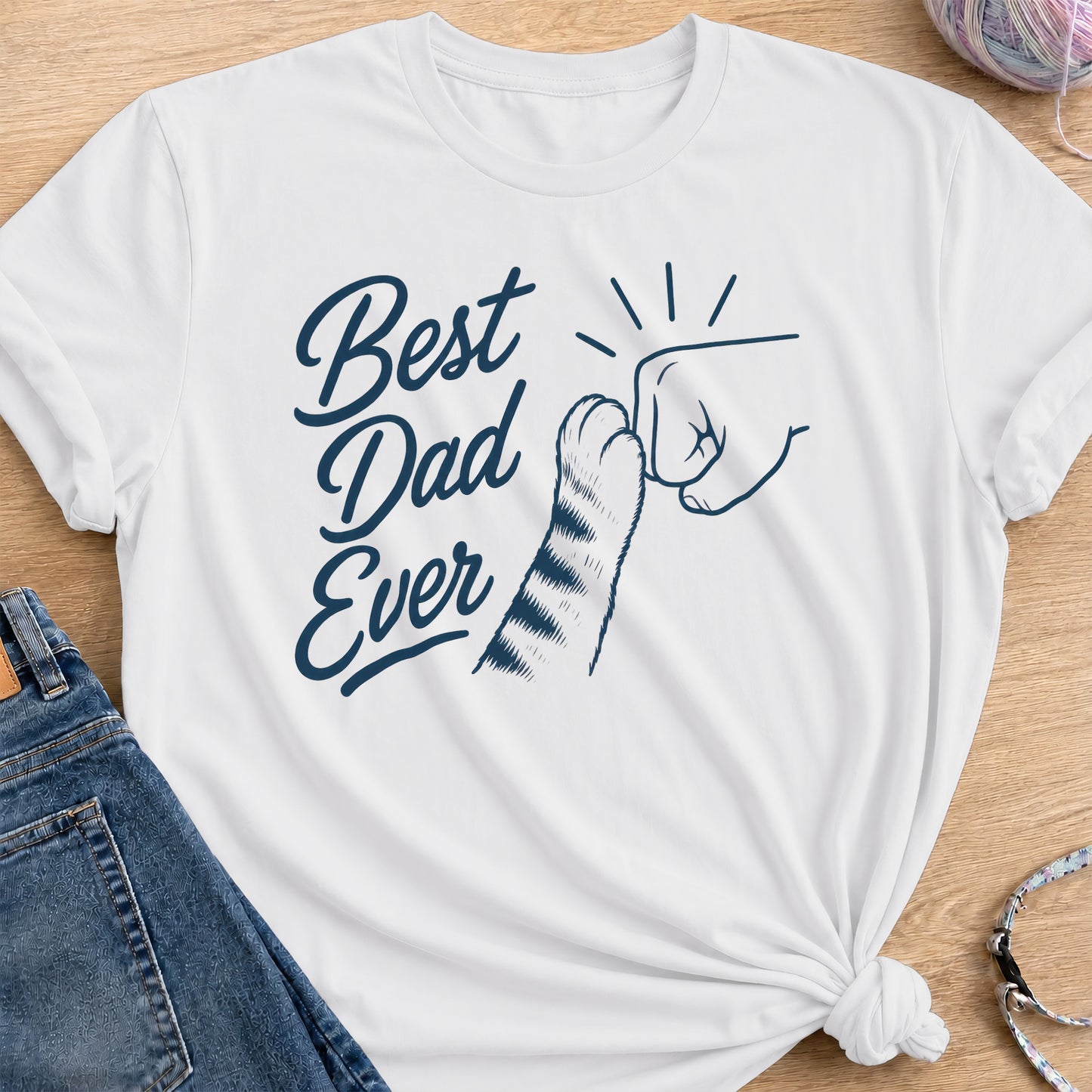 Best Dad T-Shirt — White