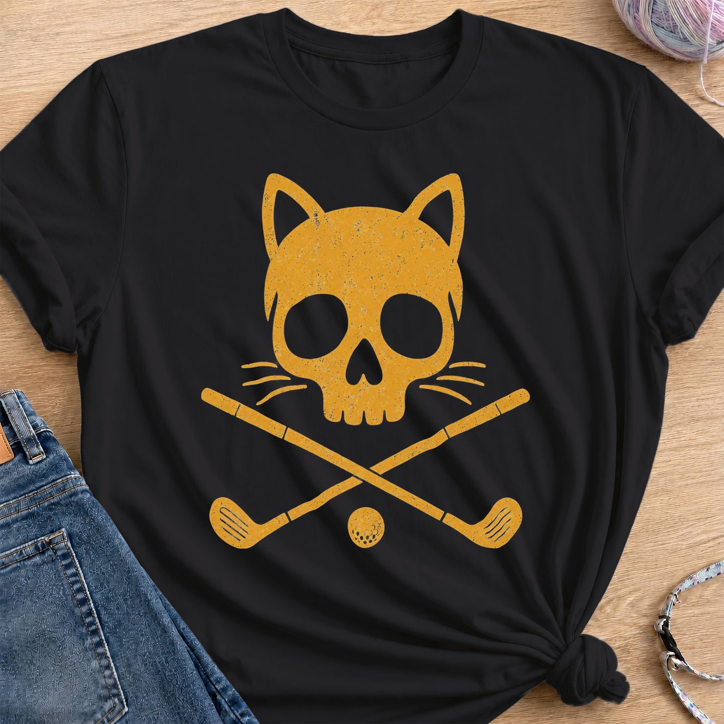 Golf Clubs T-Shirt — Black