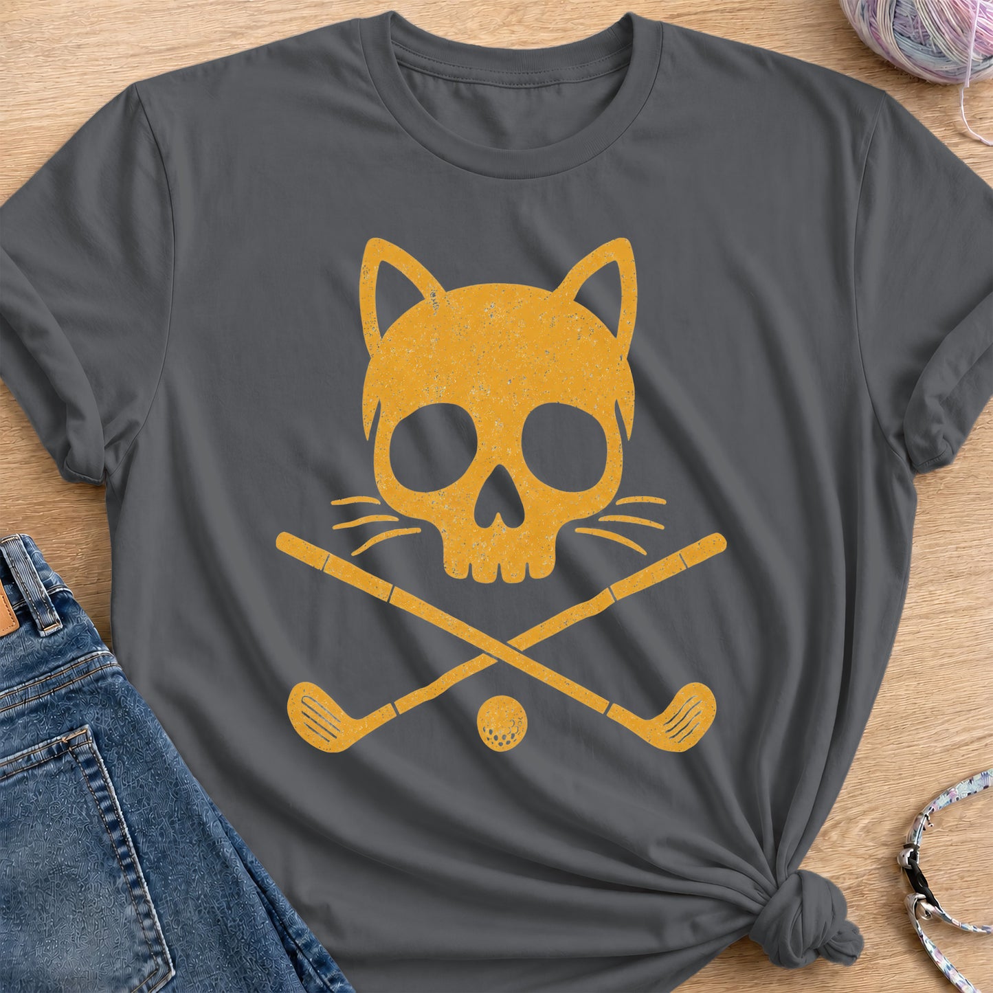 Golf Clubs T-Shirt — Charcoal