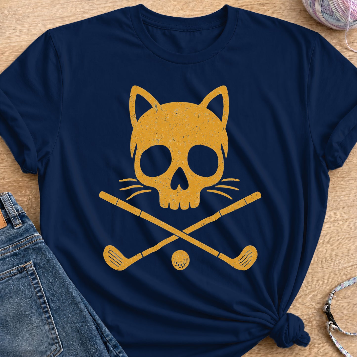Golf Clubs T-Shirt — Navy