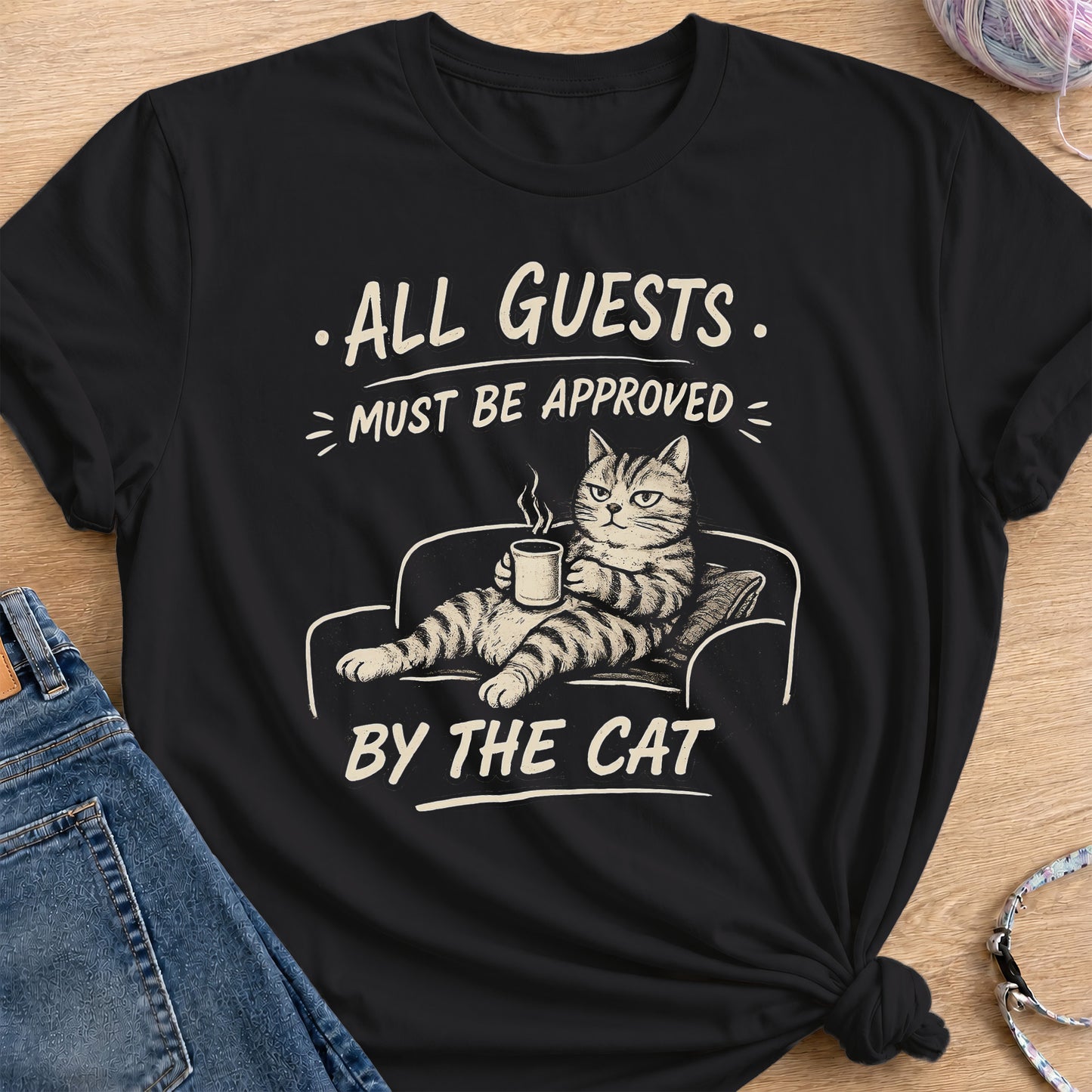 Guest Approval T-Shirt — Black