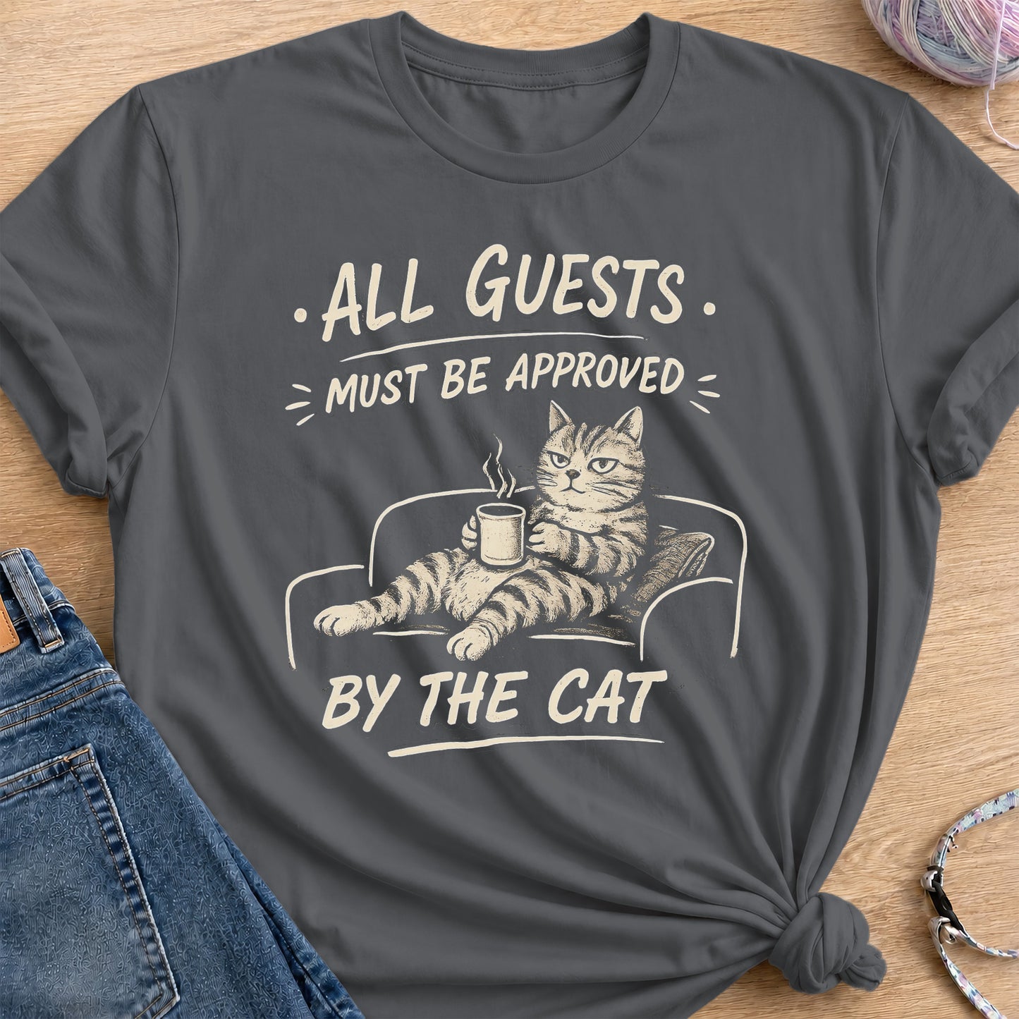 Guest Approval T-Shirt — Charcoal