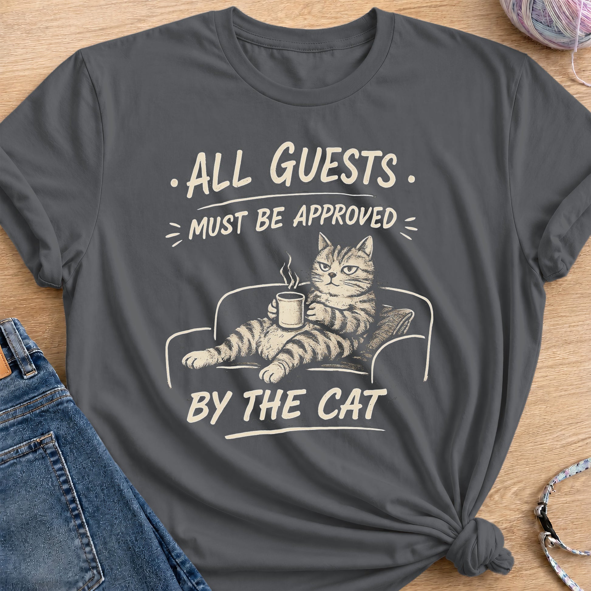 Guest Approval T-Shirt — Charcoal