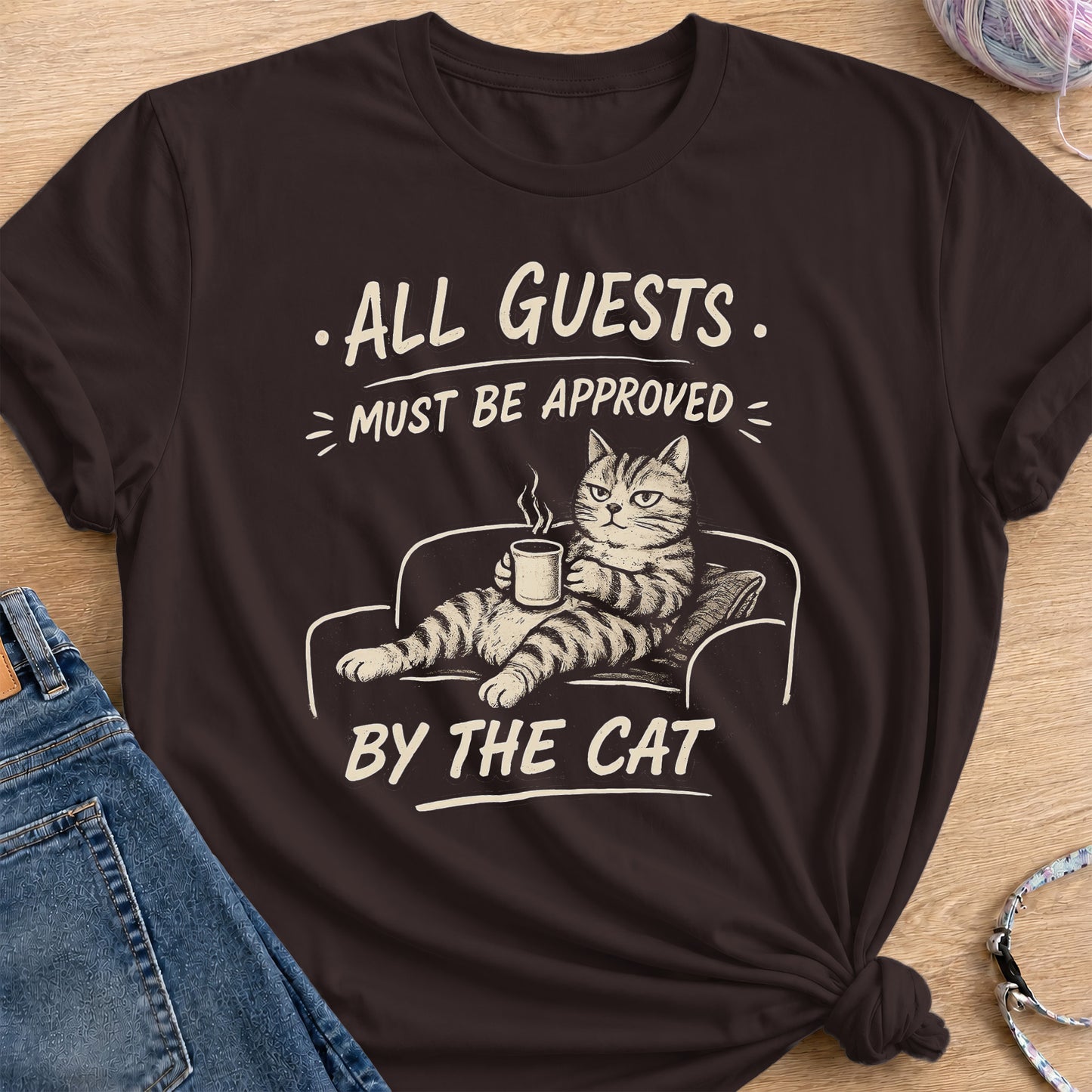 Guest Approval T-Shirt — Dark Chocolate