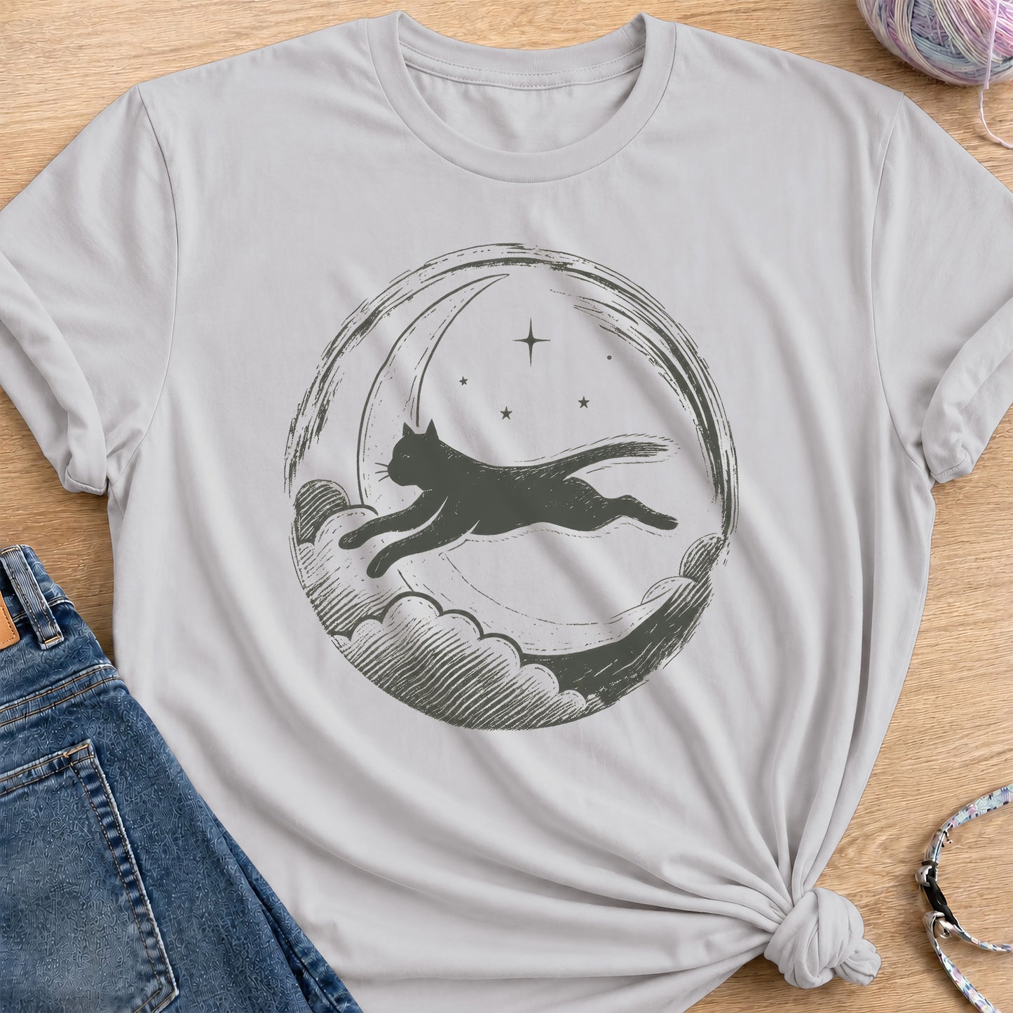 Cloud Leap T-Shirt — Ice Grey