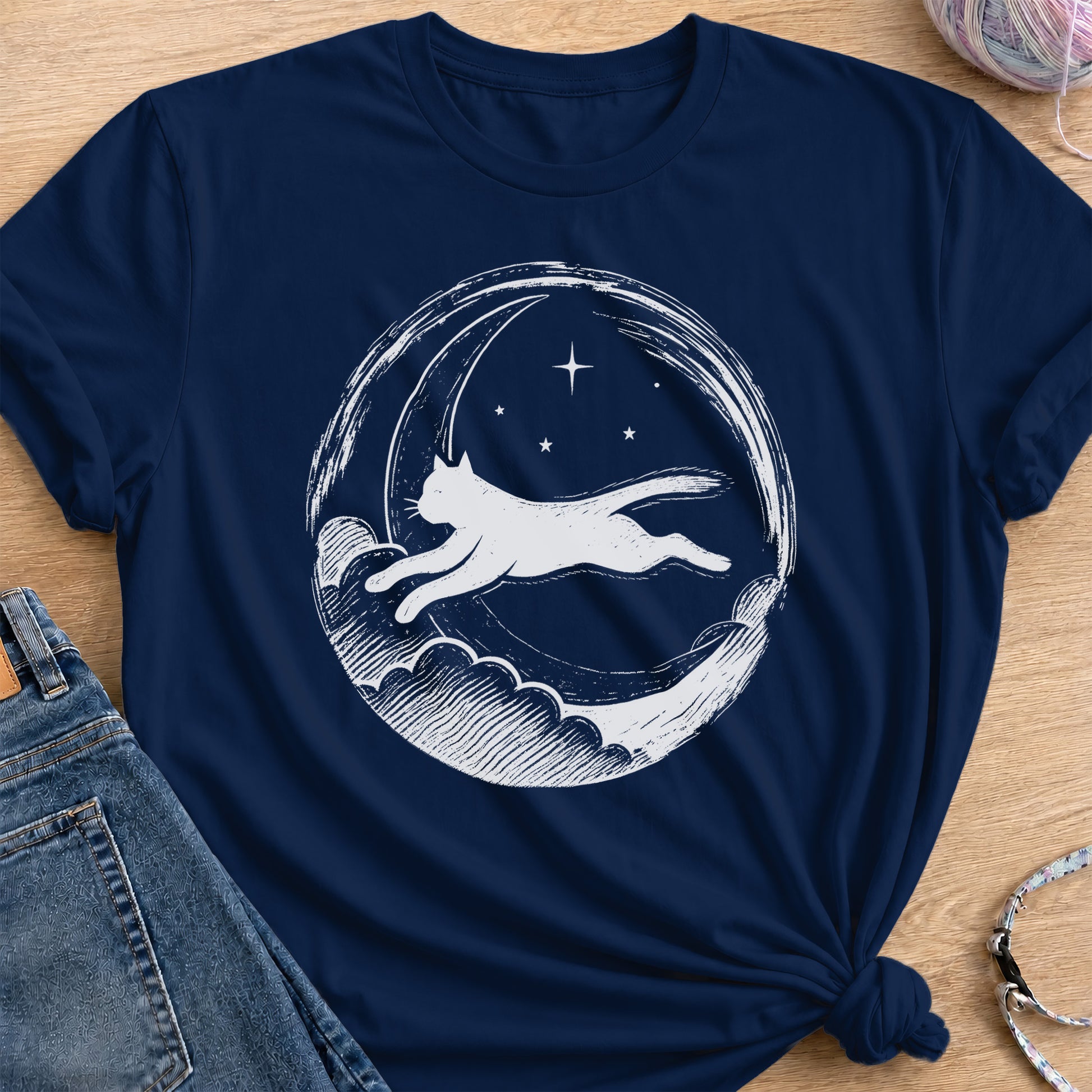 Cloud Leap T-Shirt — Navy
