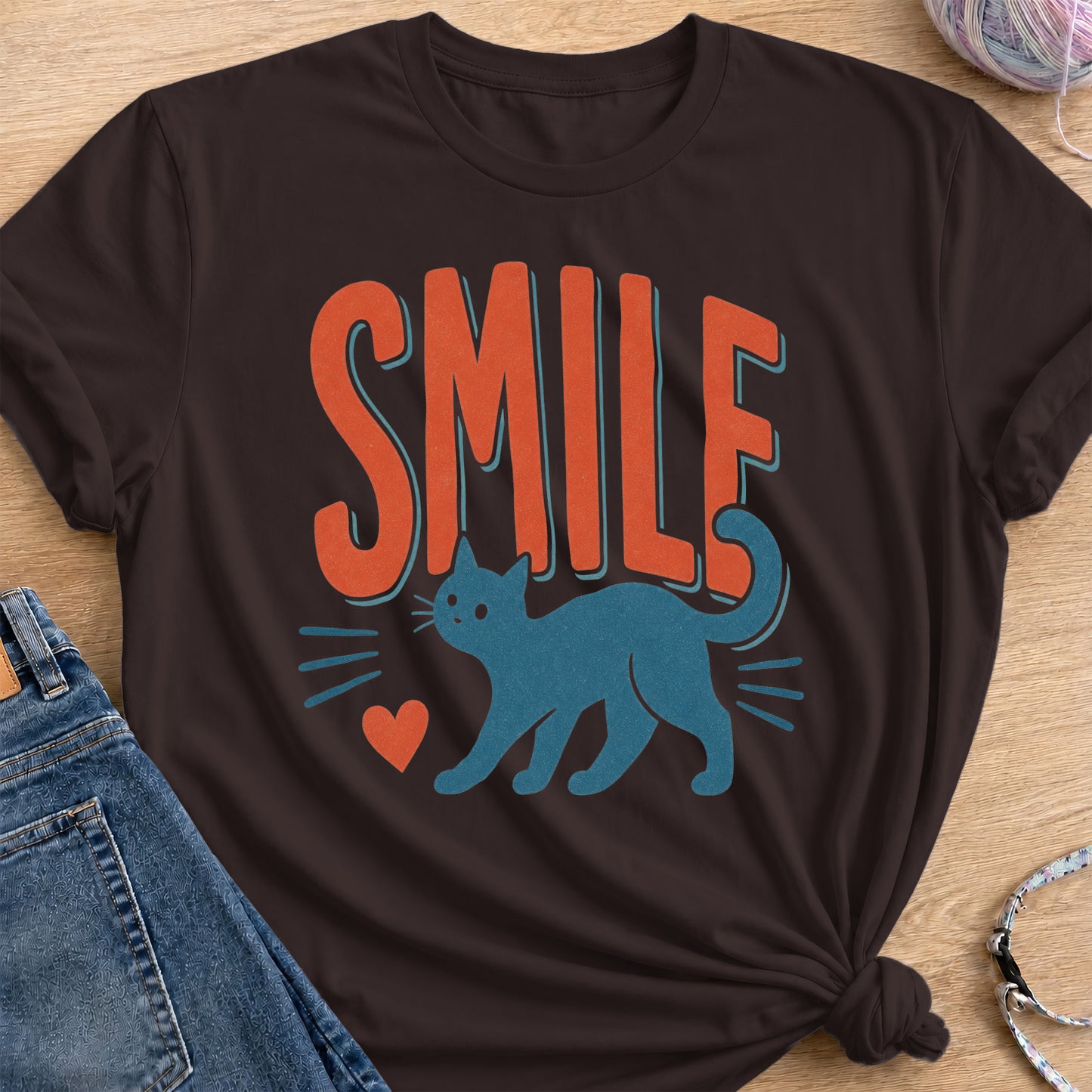 Smile T-Shirt — Dark Chocolate
