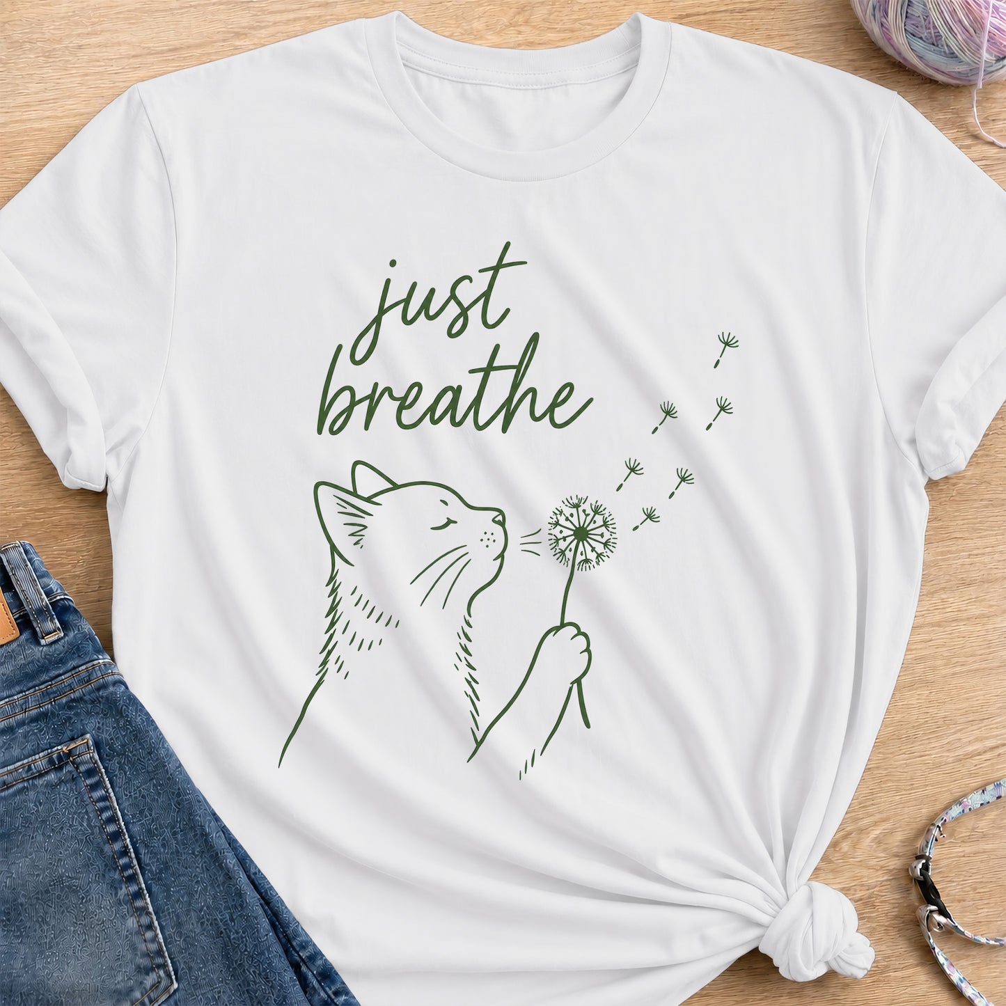 Just Breathe T-Shirt — White