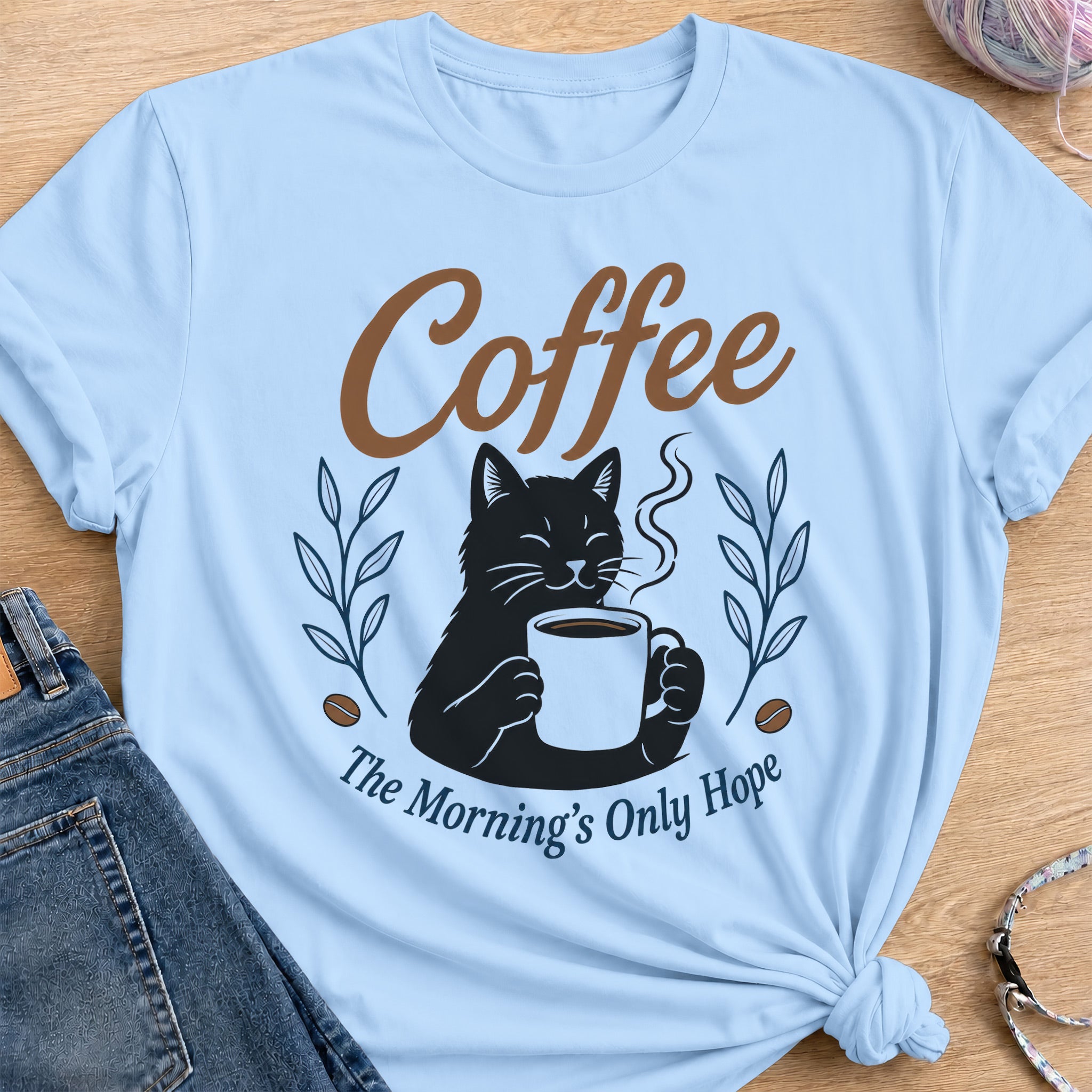 Morning Hope T-Shirt — Light Blue