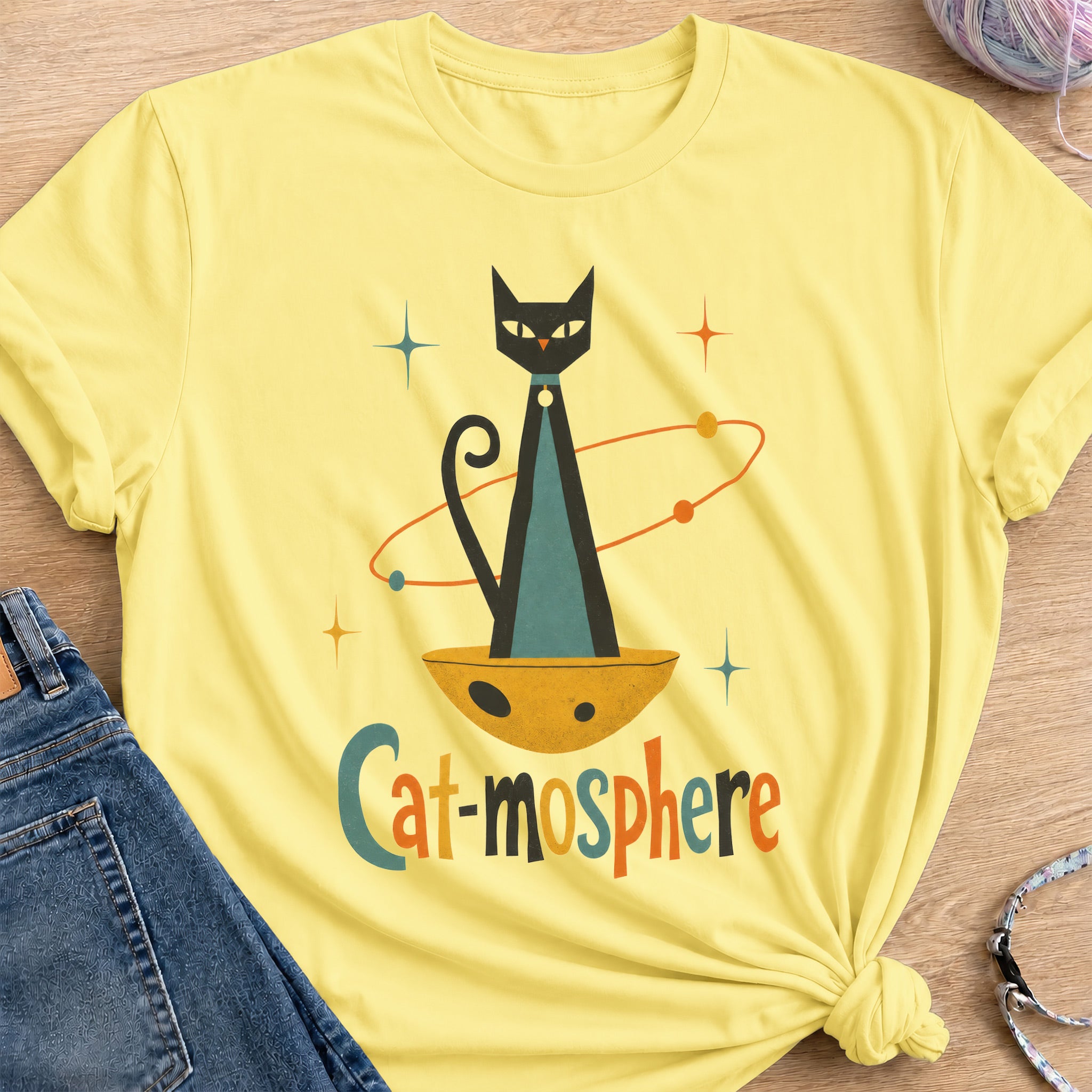 Catmosphere T-Shirt — Cornsilk