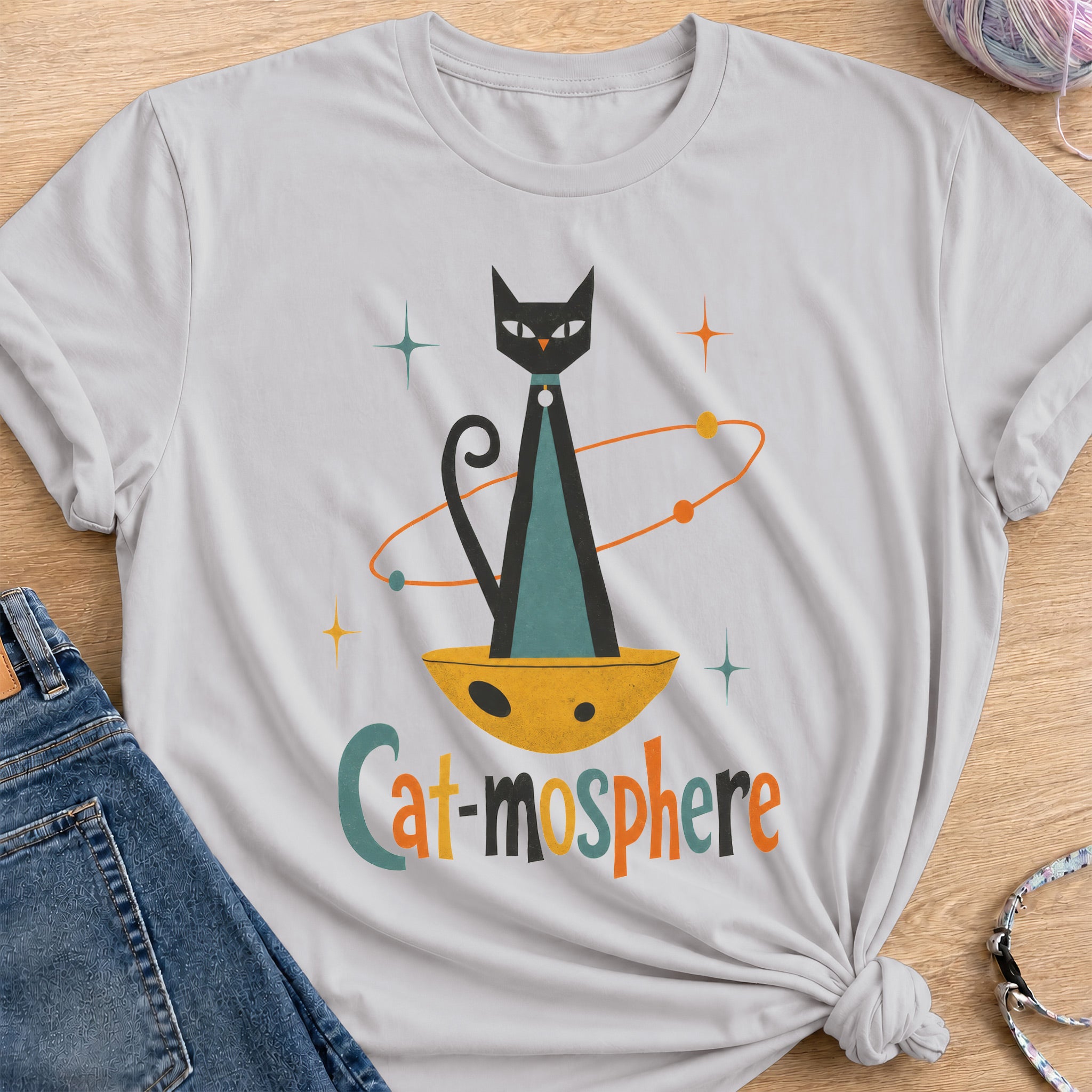 Catmosphere T-Shirt — Ice Grey