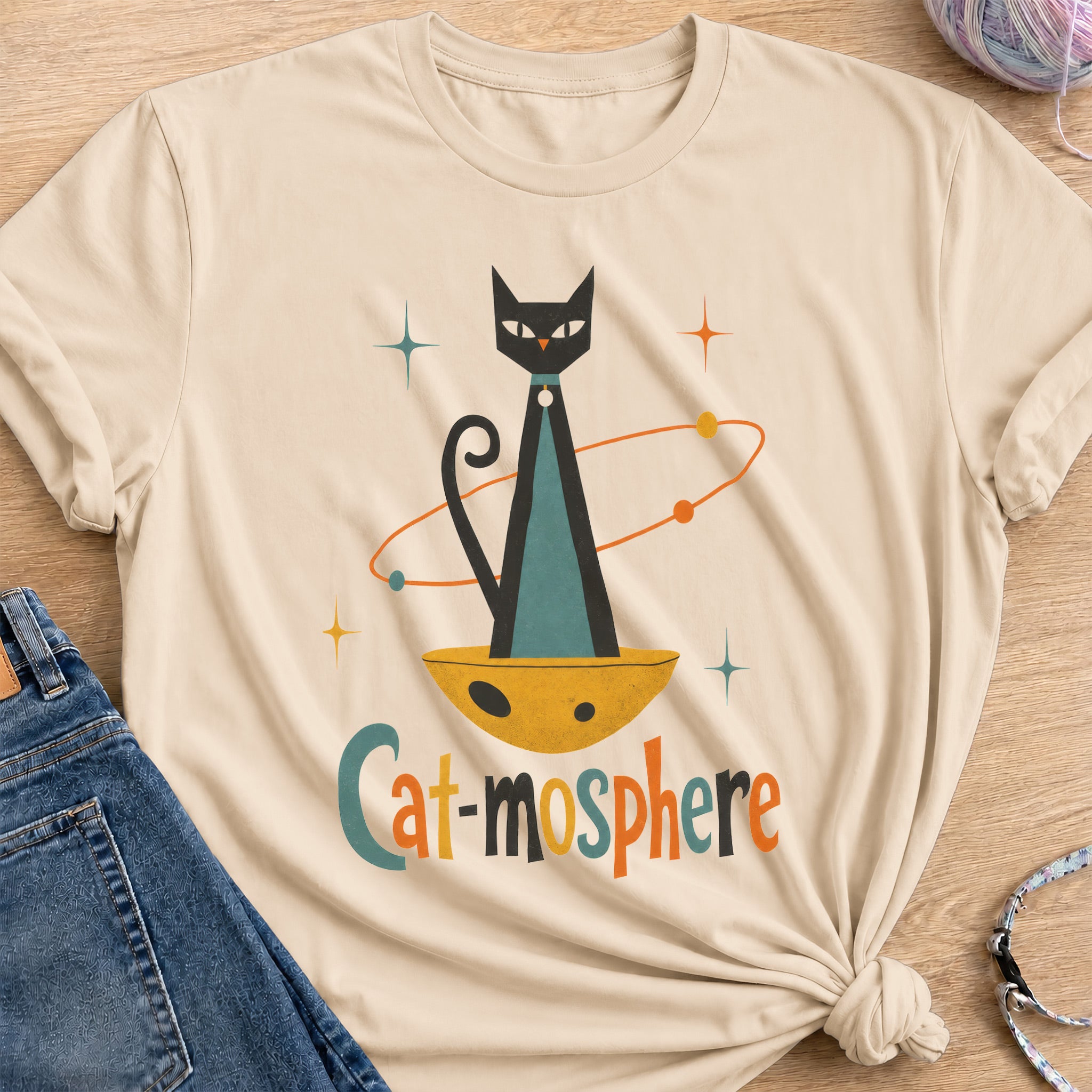 Catmosphere T-Shirt — Sand
