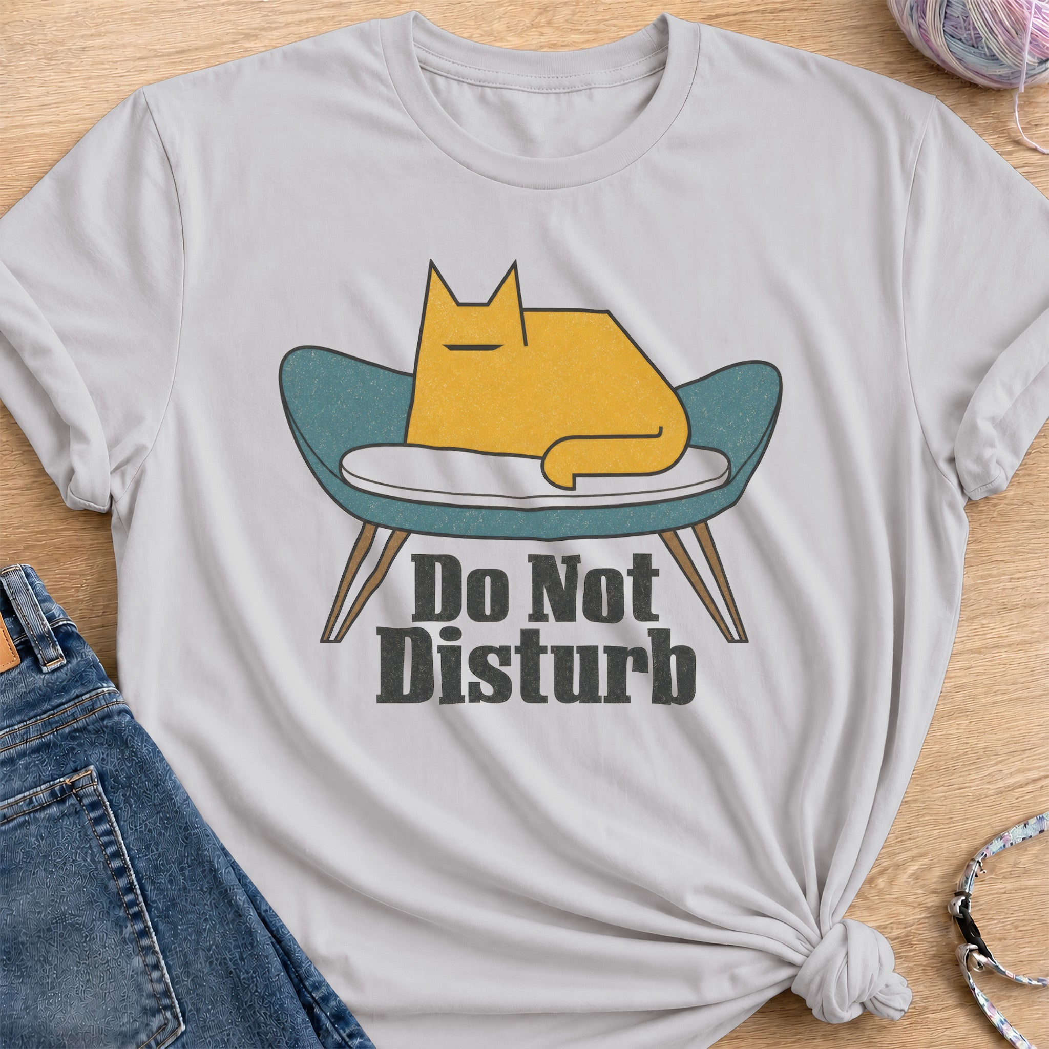 Do Not Disturb T-Shirt — Ice Grey