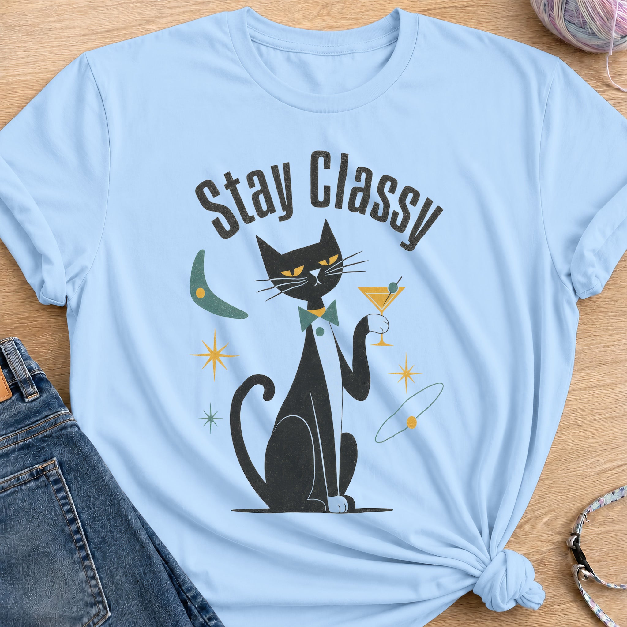 Stay Classy T-Shirt — Light Blue