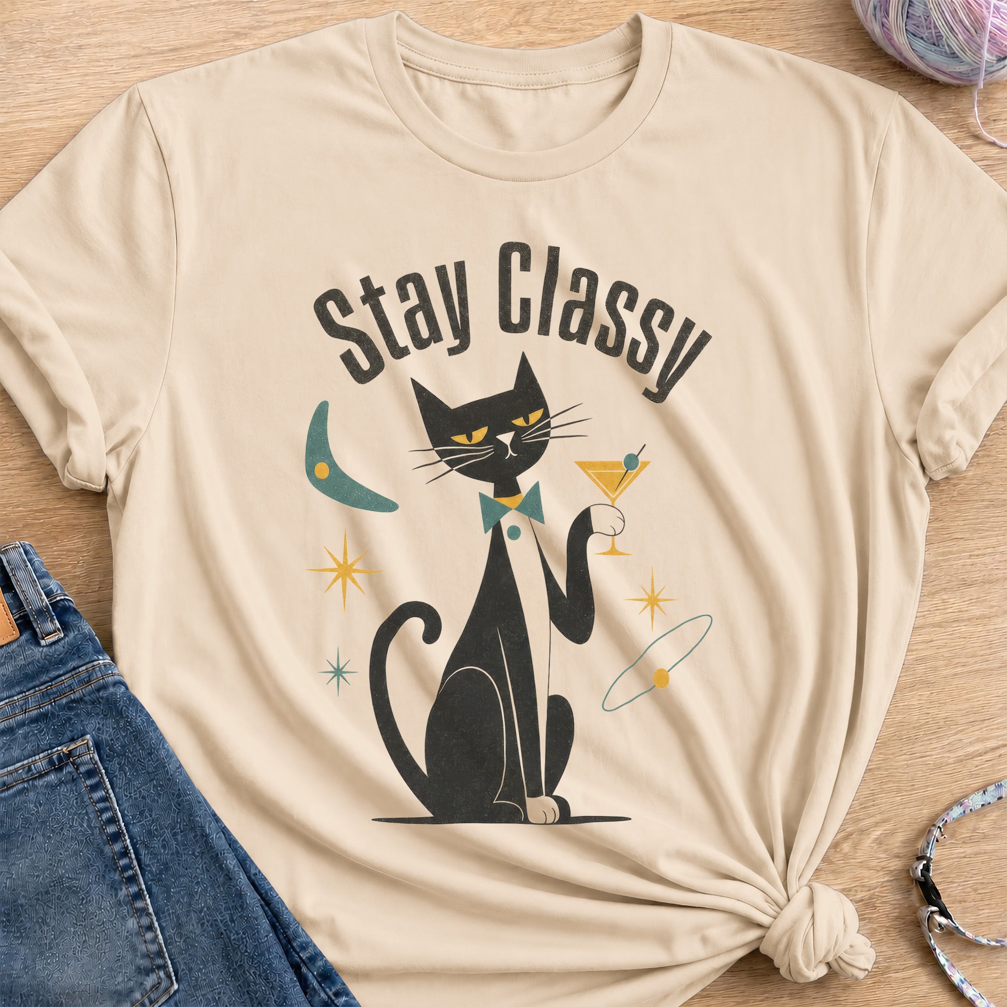 Stay Classy T-Shirt — Sand