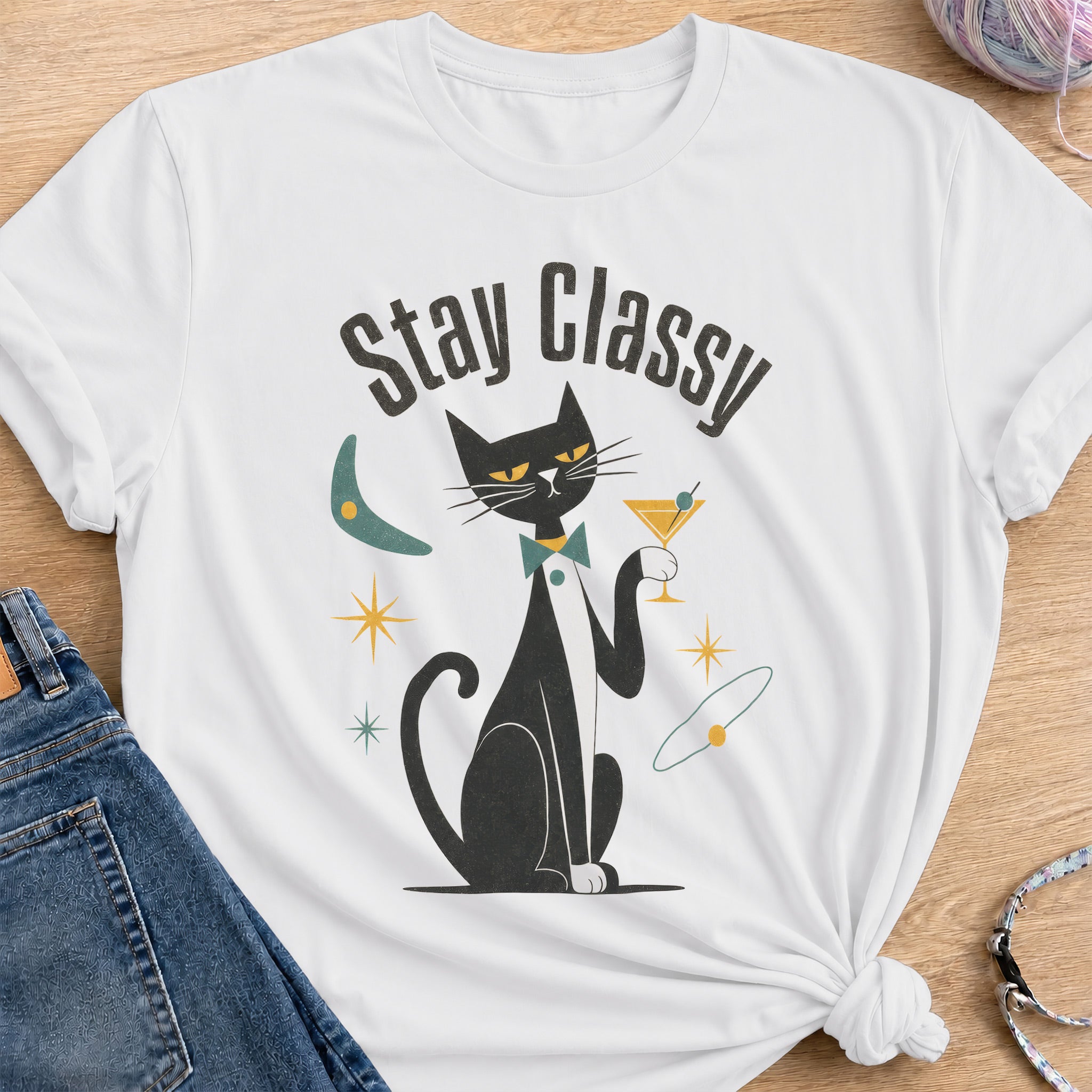 Stay Classy T-Shirt — White