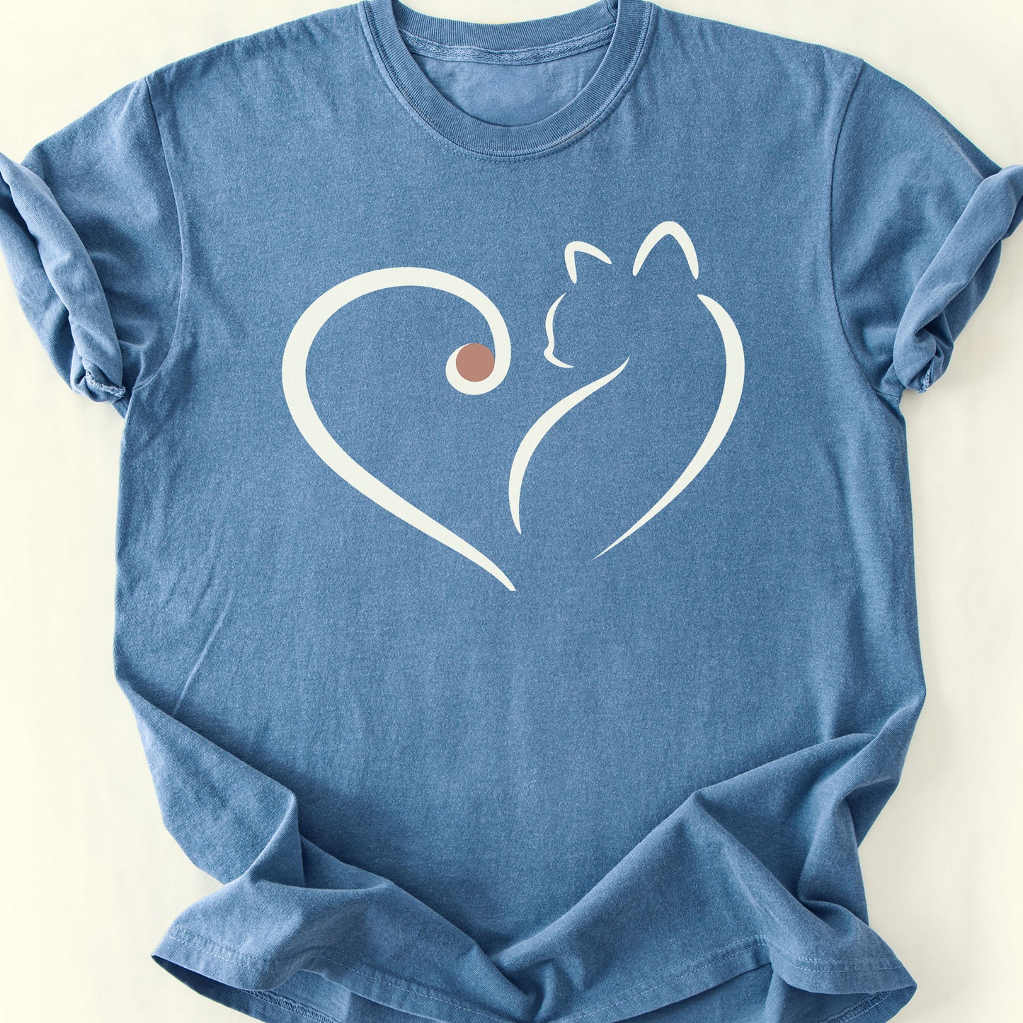 Purrfect Love T-Shirt — Blue Jean