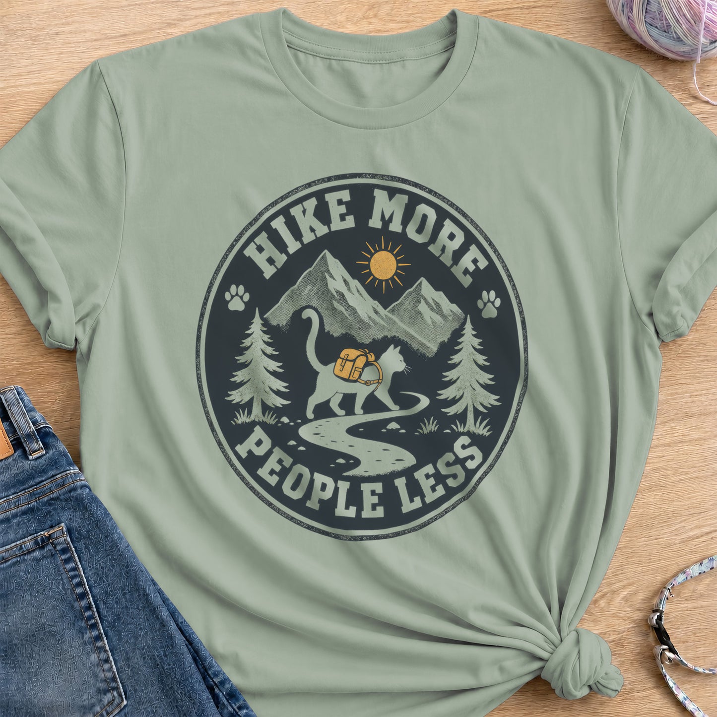 Hike More T-Shirt — Sage