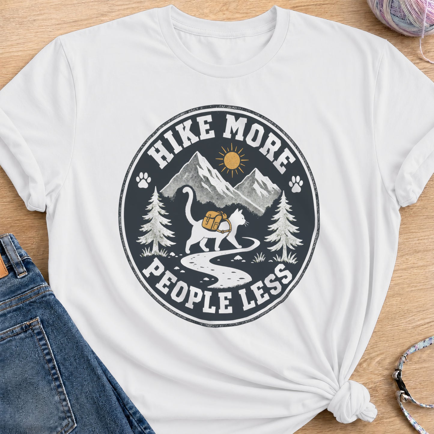 Hike More T-Shirt — White