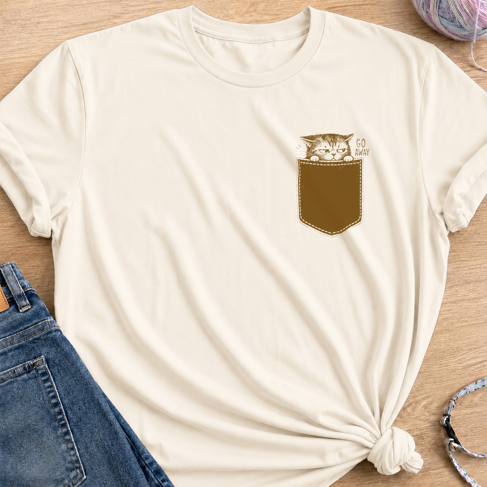 Go Away T-Shirt — Natural