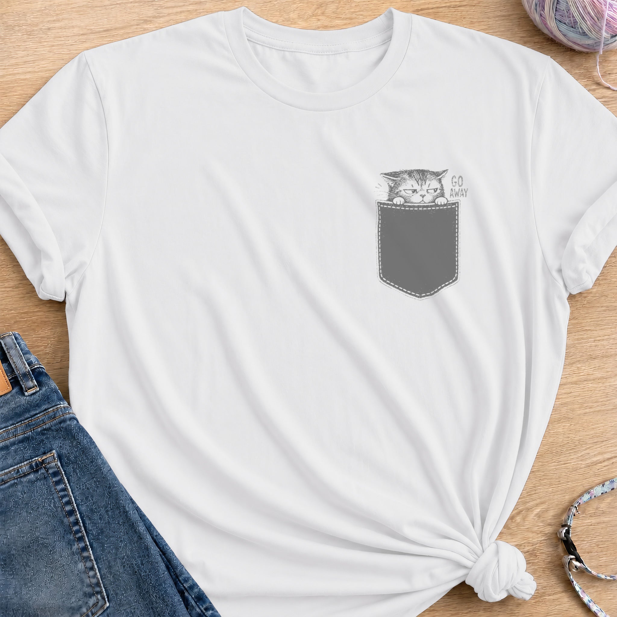 Go Away T-Shirt — White