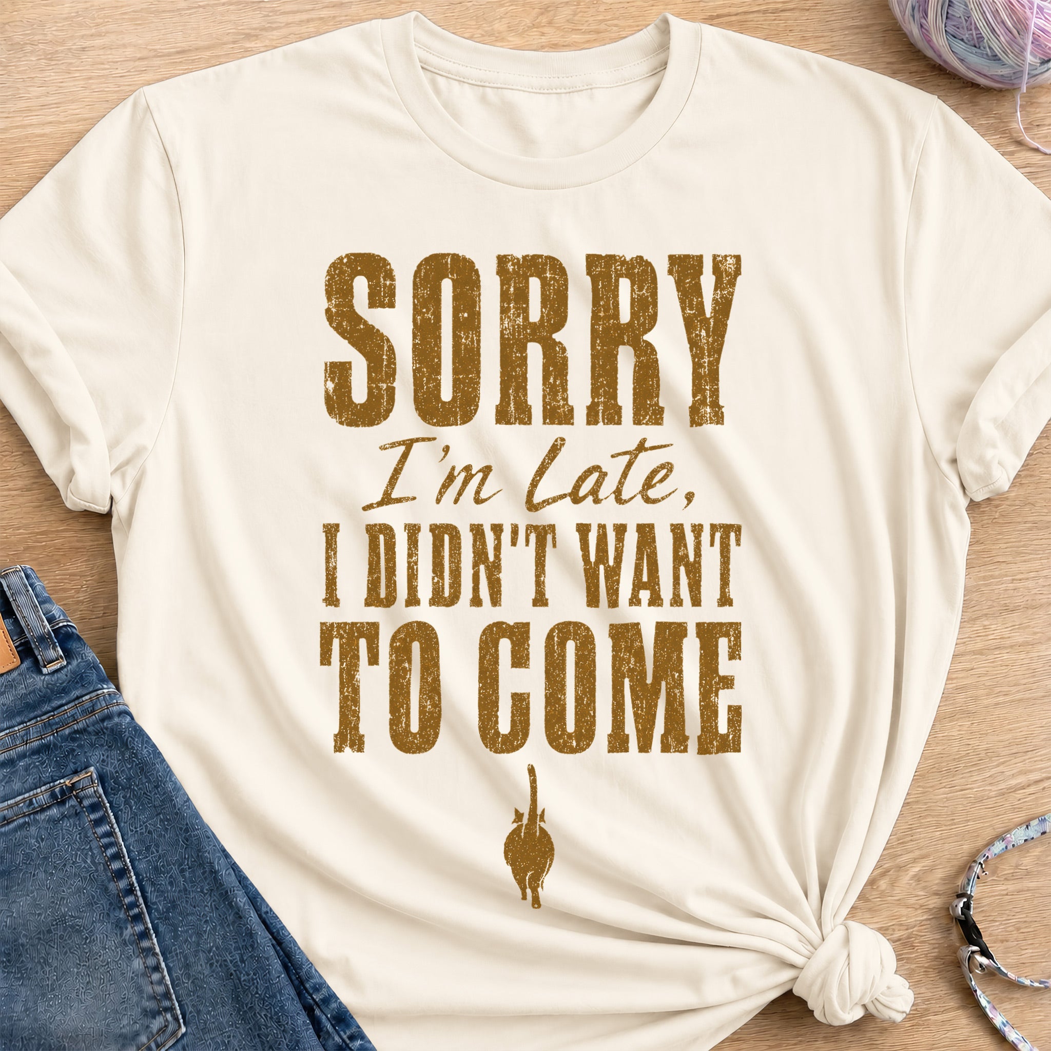 Late Apology T-Shirt — Natural