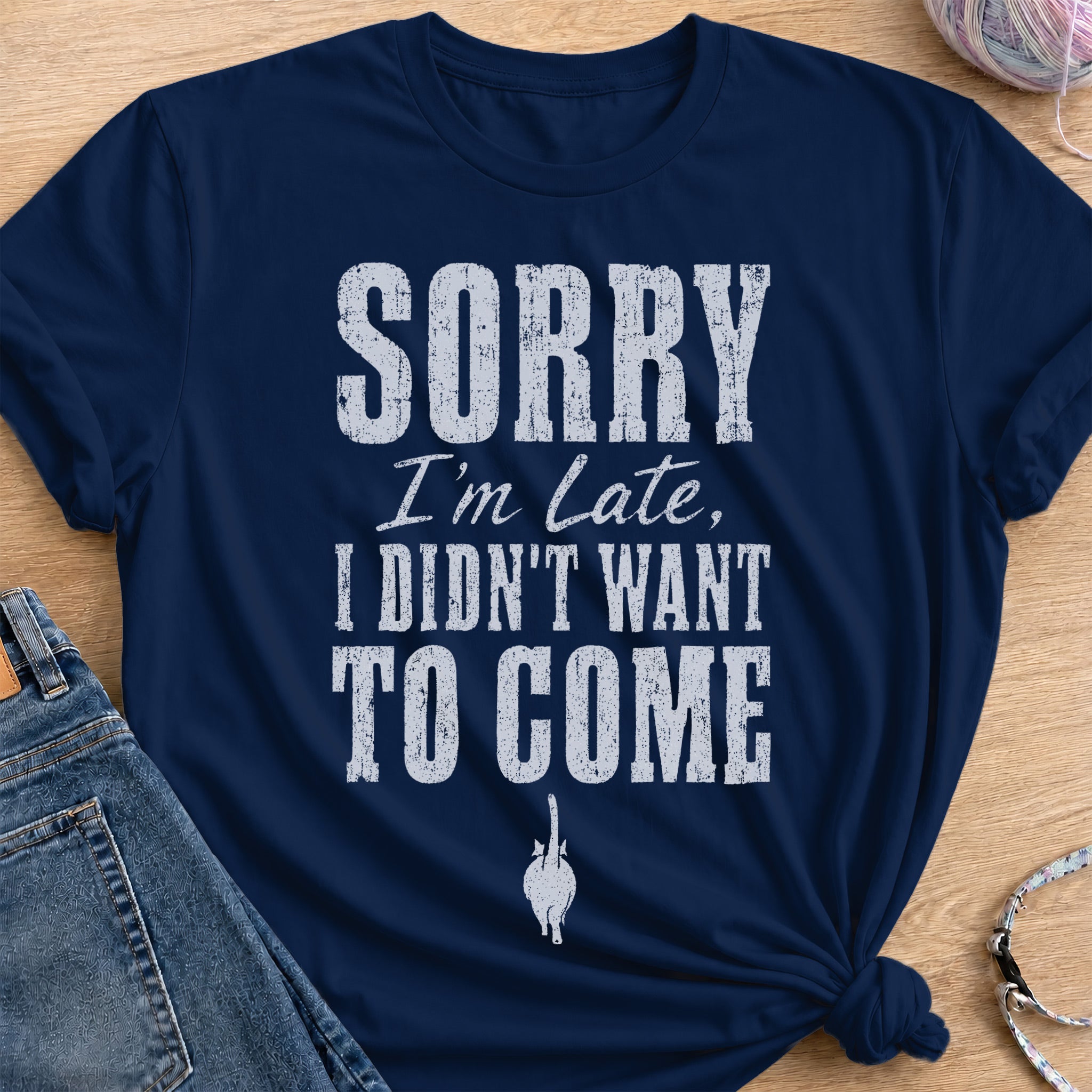 Late Apology T-Shirt — Navy